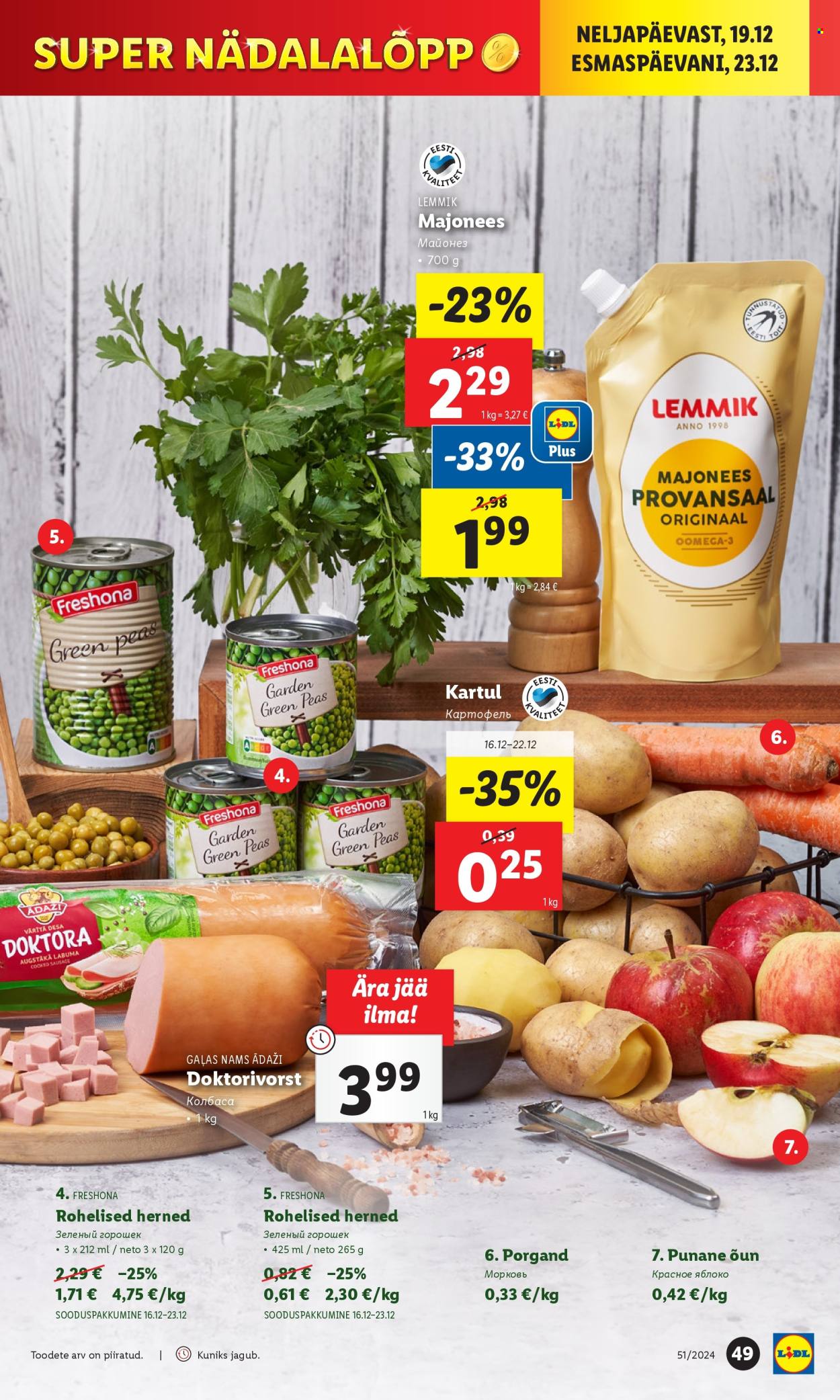 lidl - Lidl kliendileht - Kliendilehed (16.12 - 23.12.2024) - page: 49