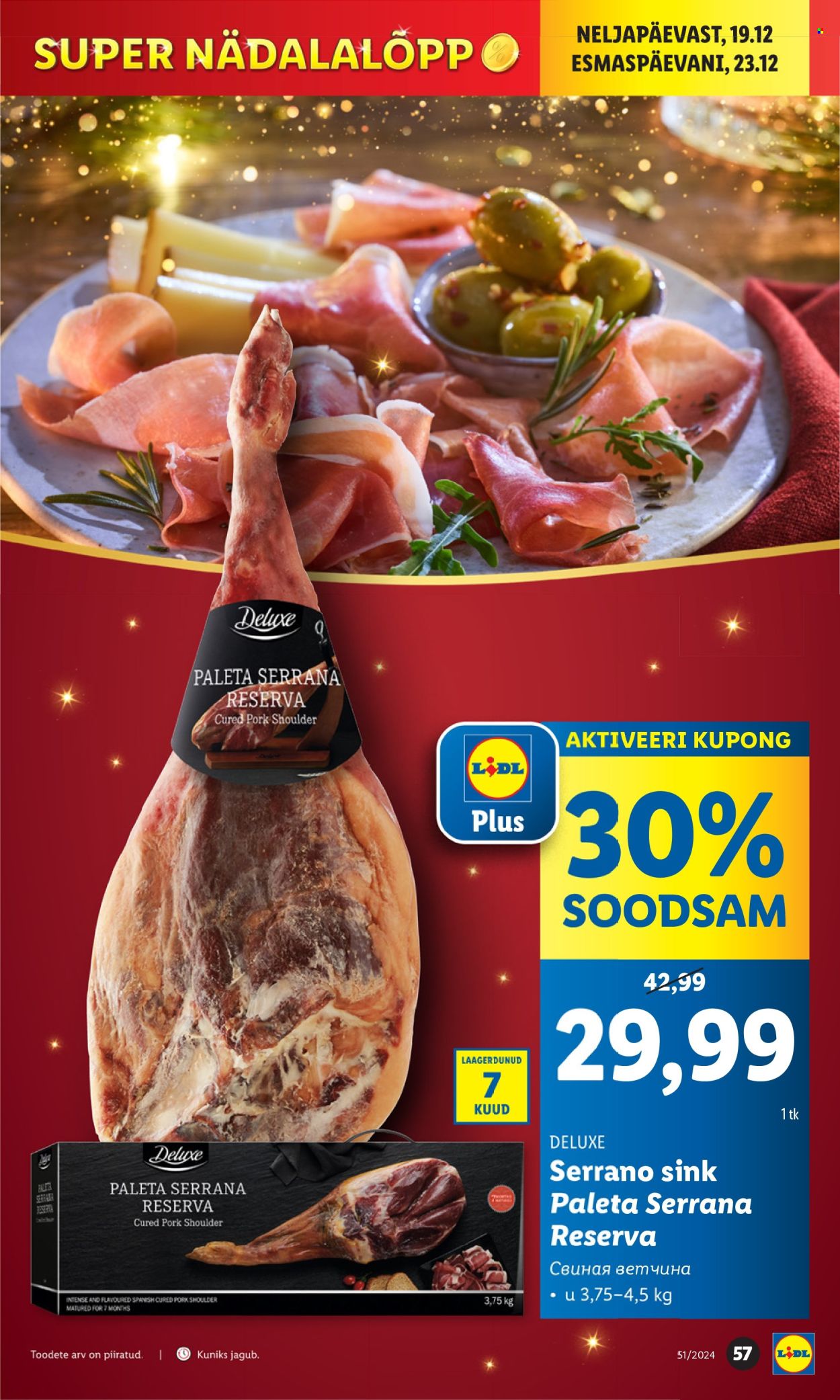 lidl - Lidl kliendileht - Kliendilehed (16.12 - 23.12.2024) - page: 57