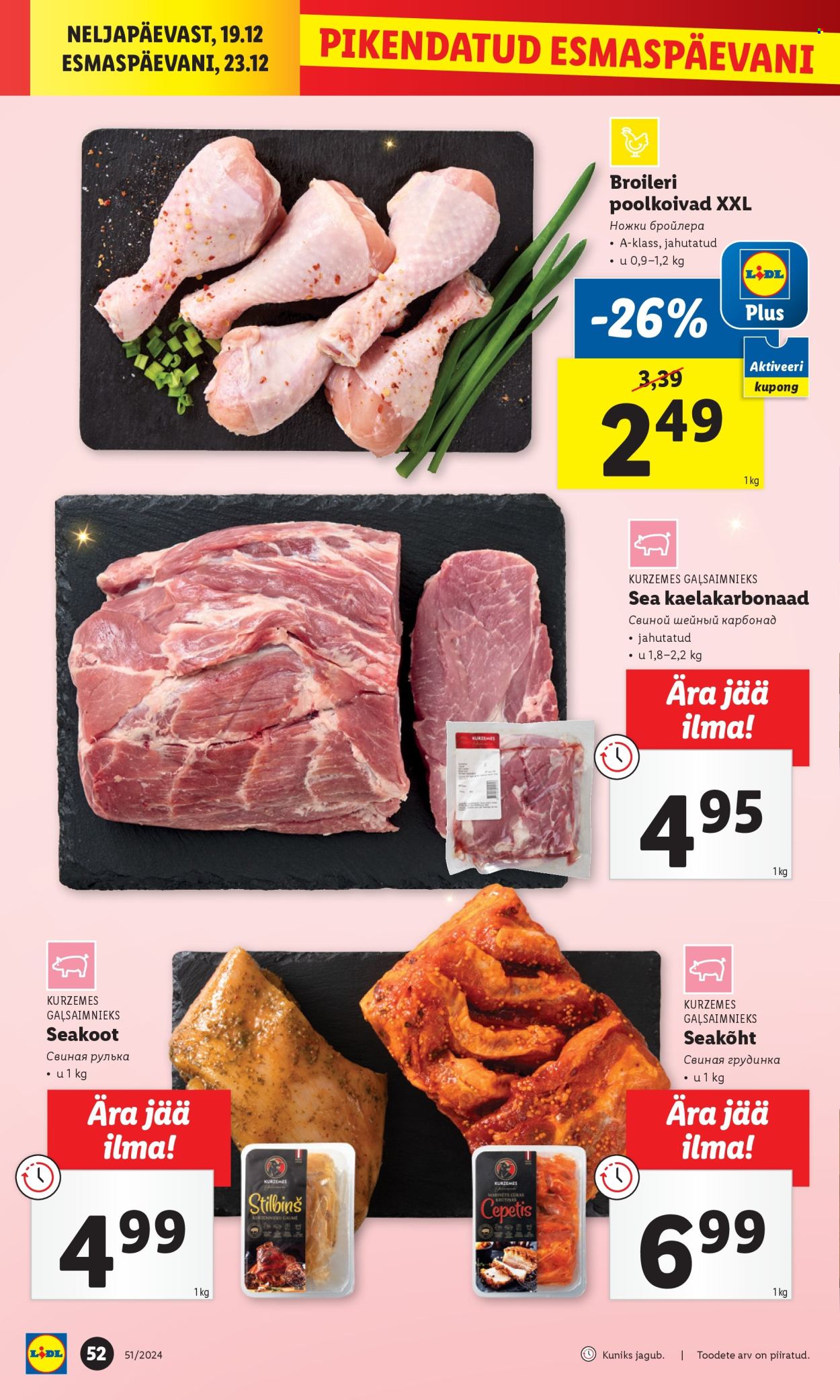 lidl - Lidl kliendileht - Kliendilehed (16.12 - 23.12.2024) - page: 52