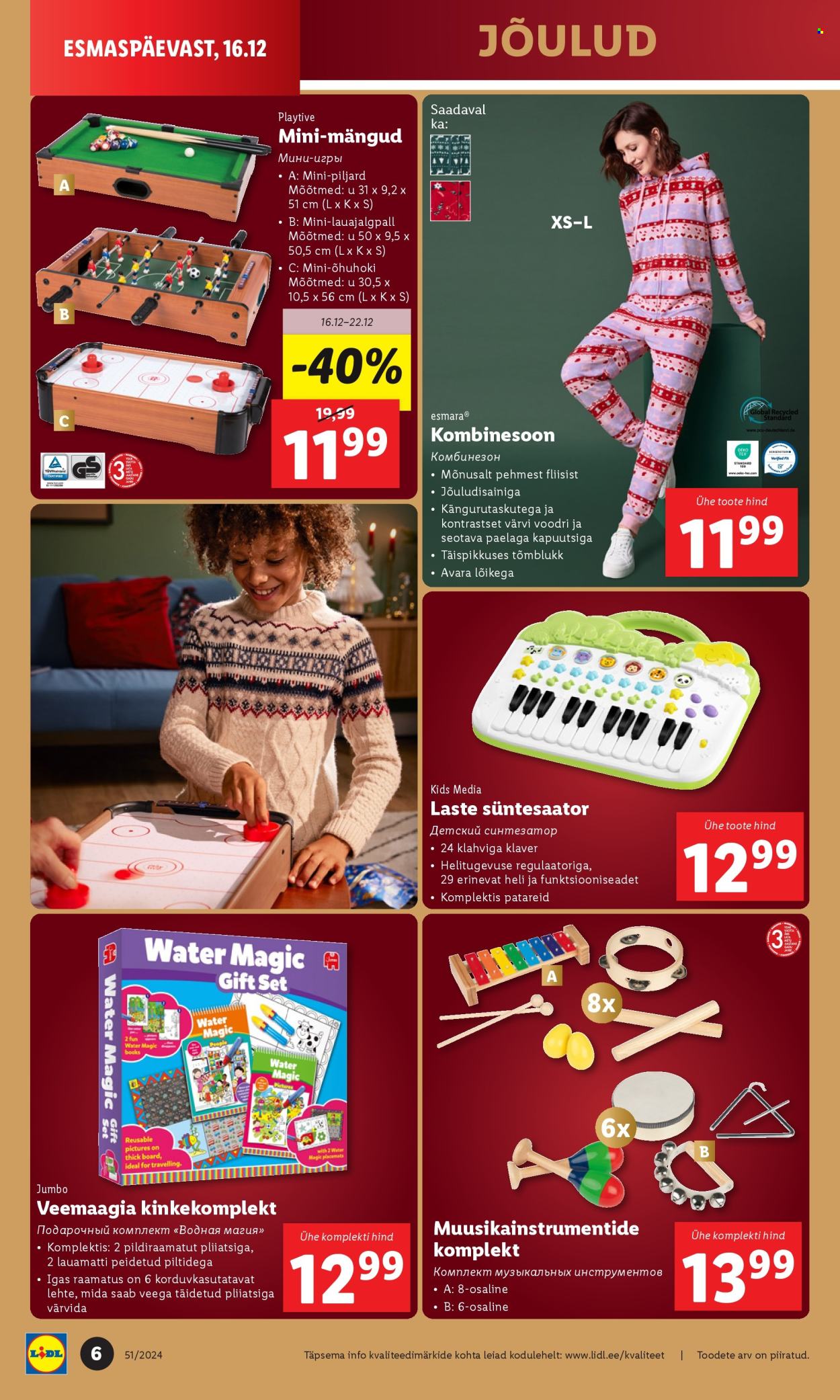 lidl - Lidl kliendileht - Tööstuskaupade pakkumised (16.12 - 22.12.2024) - page: 6