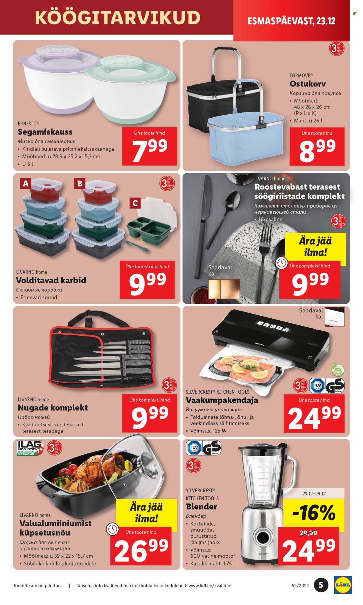 lidl - Lidl kliendileht - Tööstuskaupade kliendilehed (23.12 - 29.12.2024) - page: 5