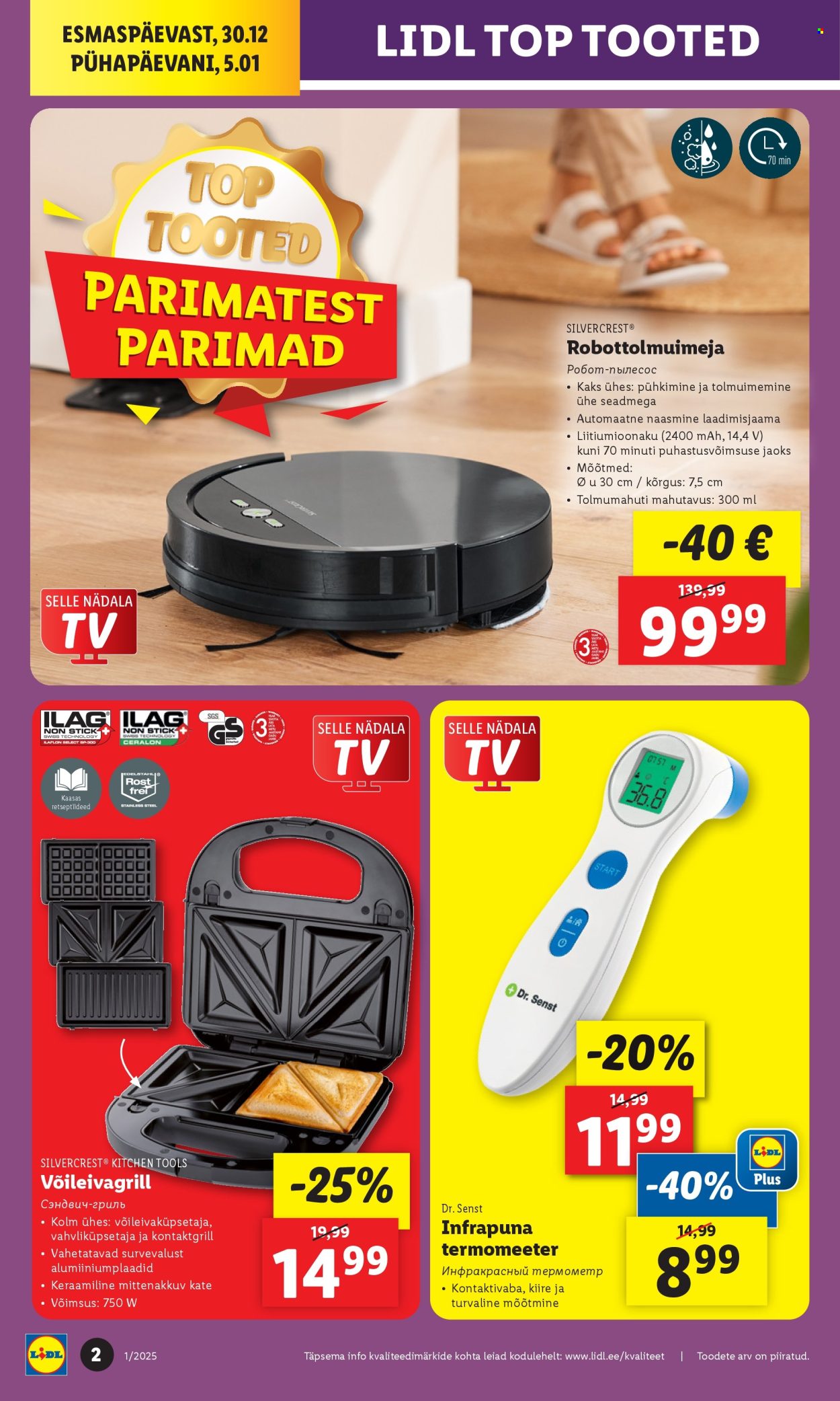 lidl - Lidl kliendileht - Tööstuskaupade pakkumised (30.12.2024 - 5.01.2025) - page: 2