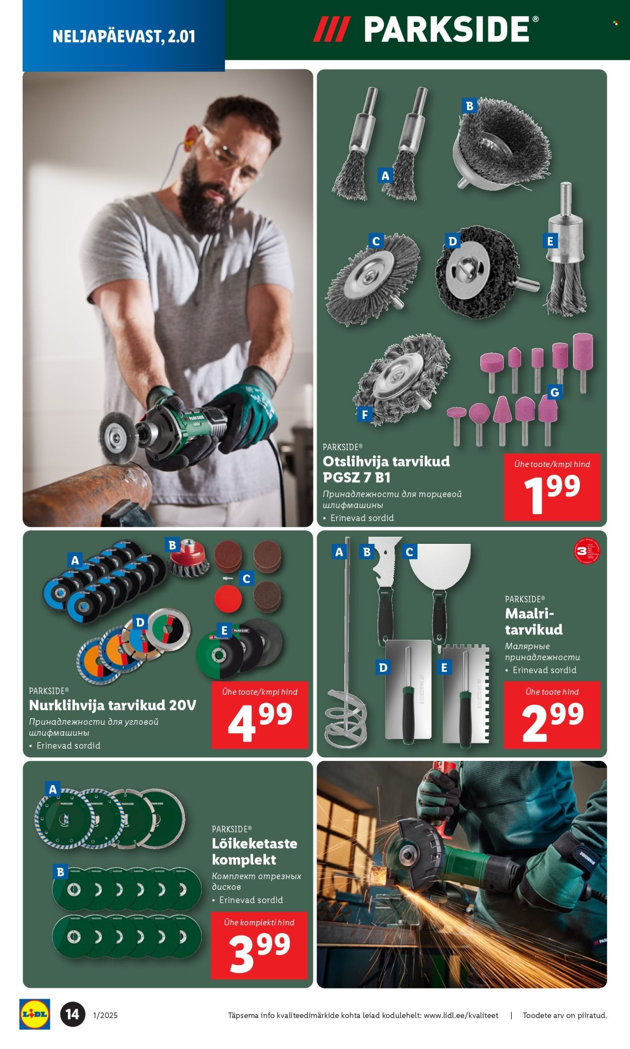 lidl - Lidl kliendileht - Tööstuskaupade pakkumised (30.12.2024 - 5.01.2025) - page: 14