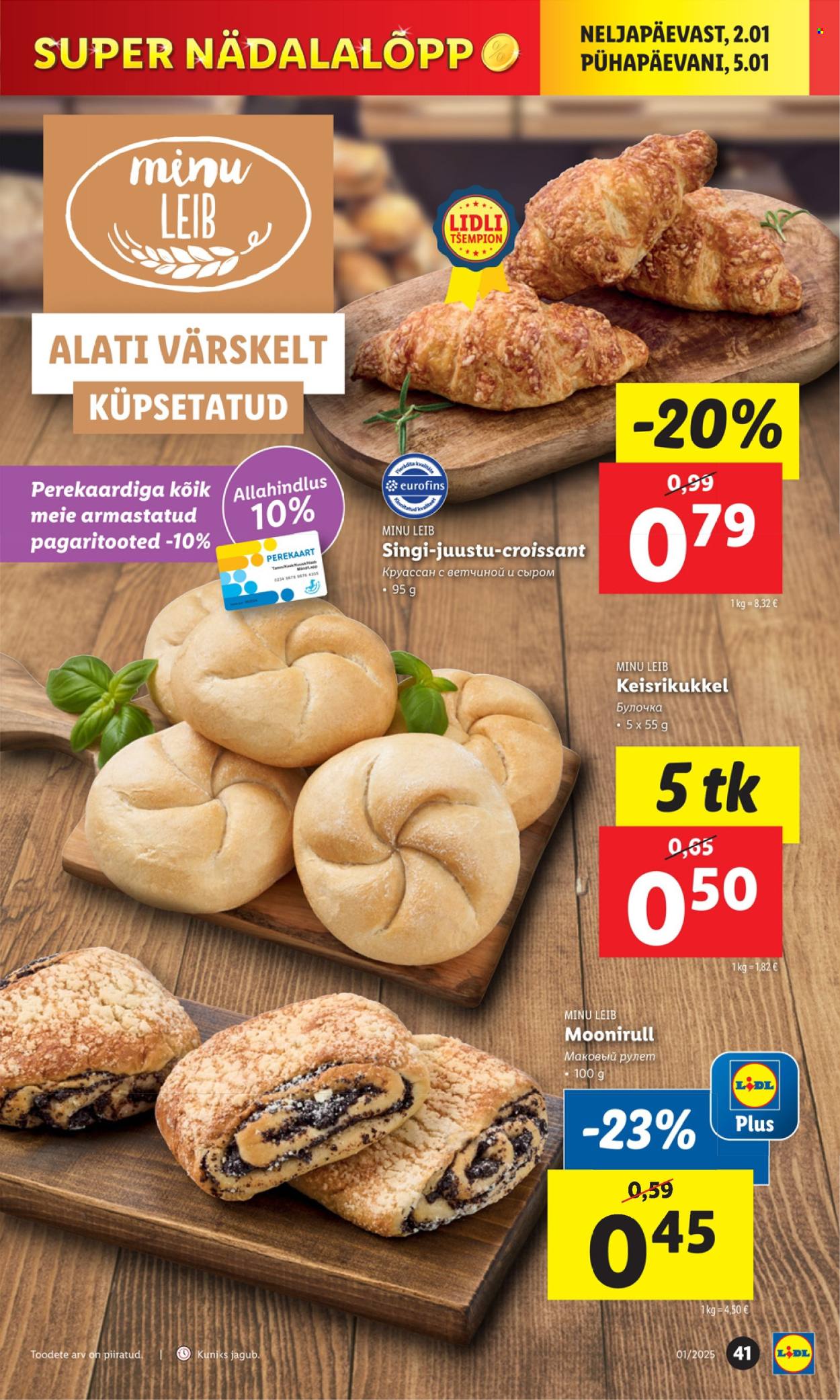 lidl - Lidl kliendileht - Kliendilehed (30.12.2024 - 5.01.2025) - page: 41