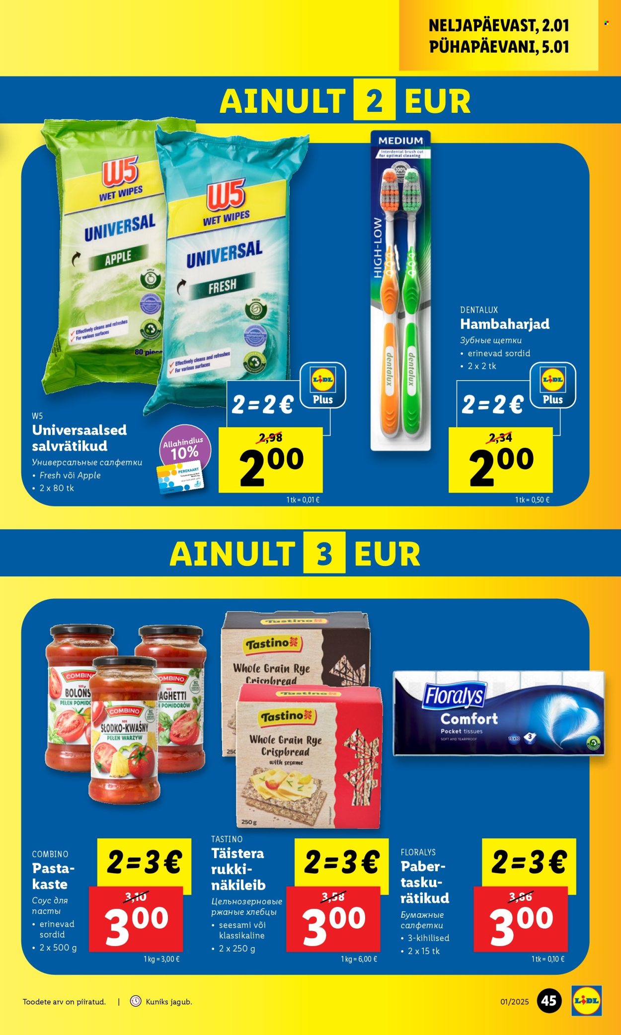 lidl - Lidl kliendileht - Kliendilehed (30.12.2024 - 5.01.2025) - page: 45