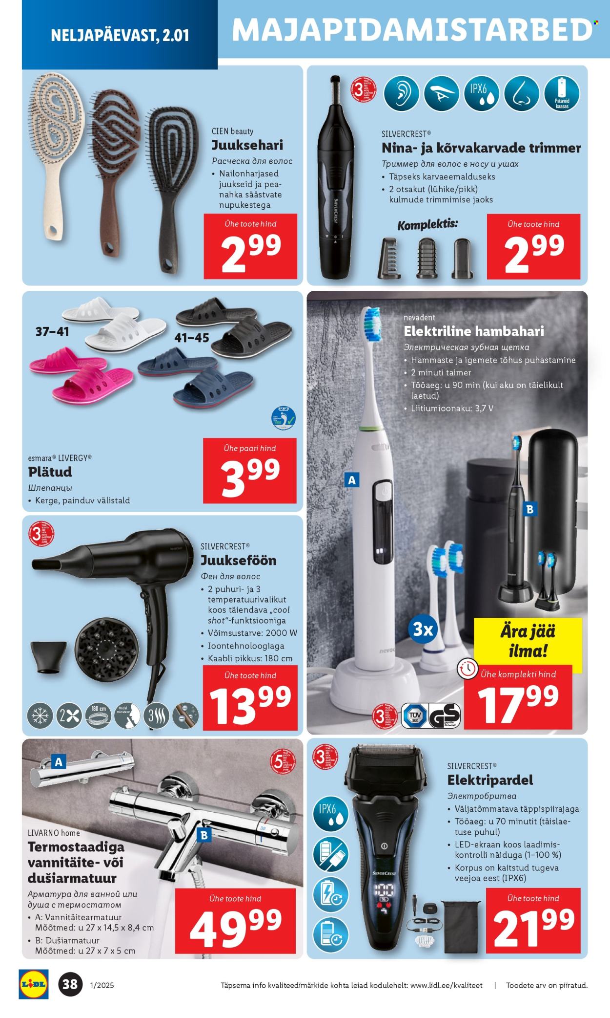 lidl - Lidl kliendileht - Kliendilehed (30.12.2024 - 5.01.2025) - page: 38