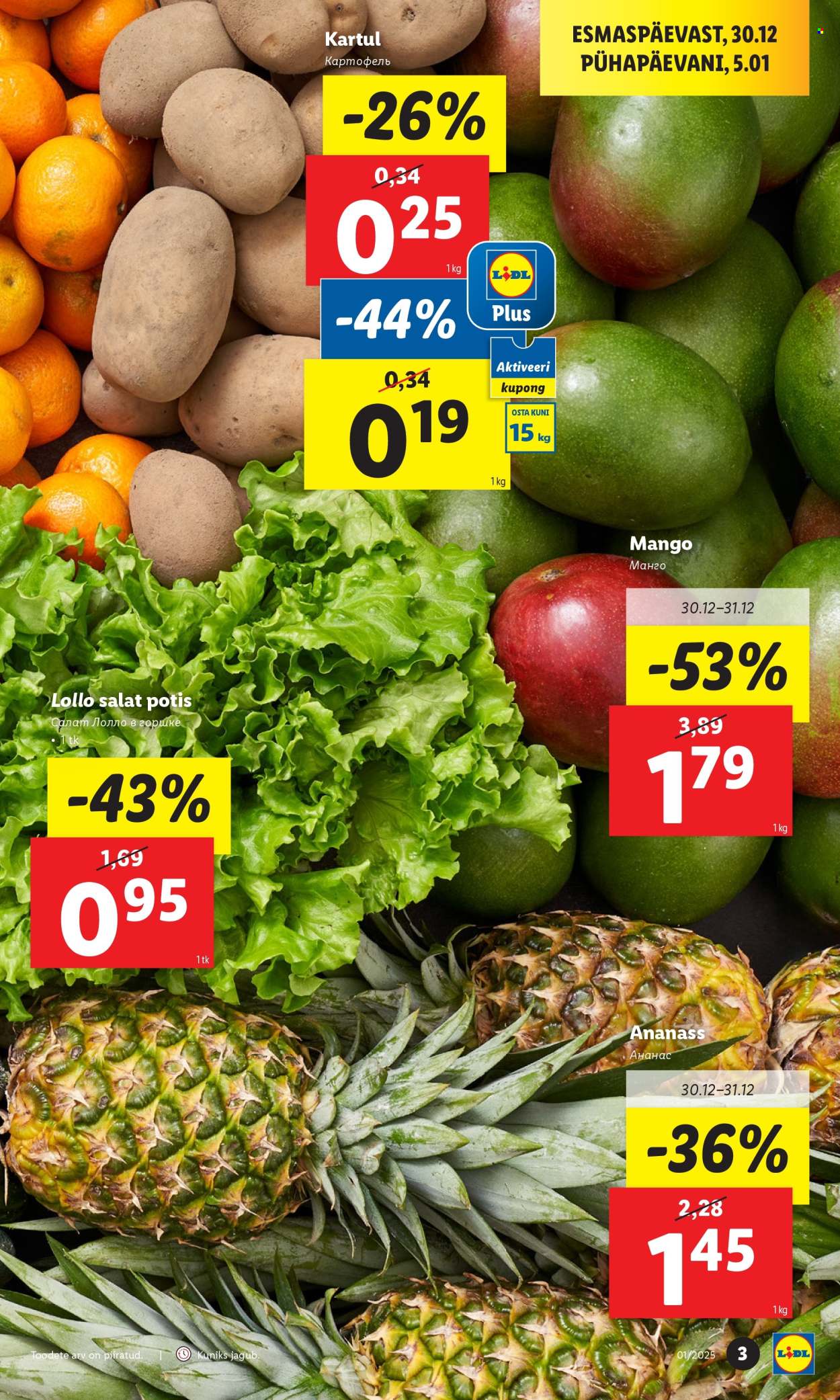 lidl - Lidl kliendileht - Kliendilehed (30.12.2024 - 5.01.2025) - page: 3