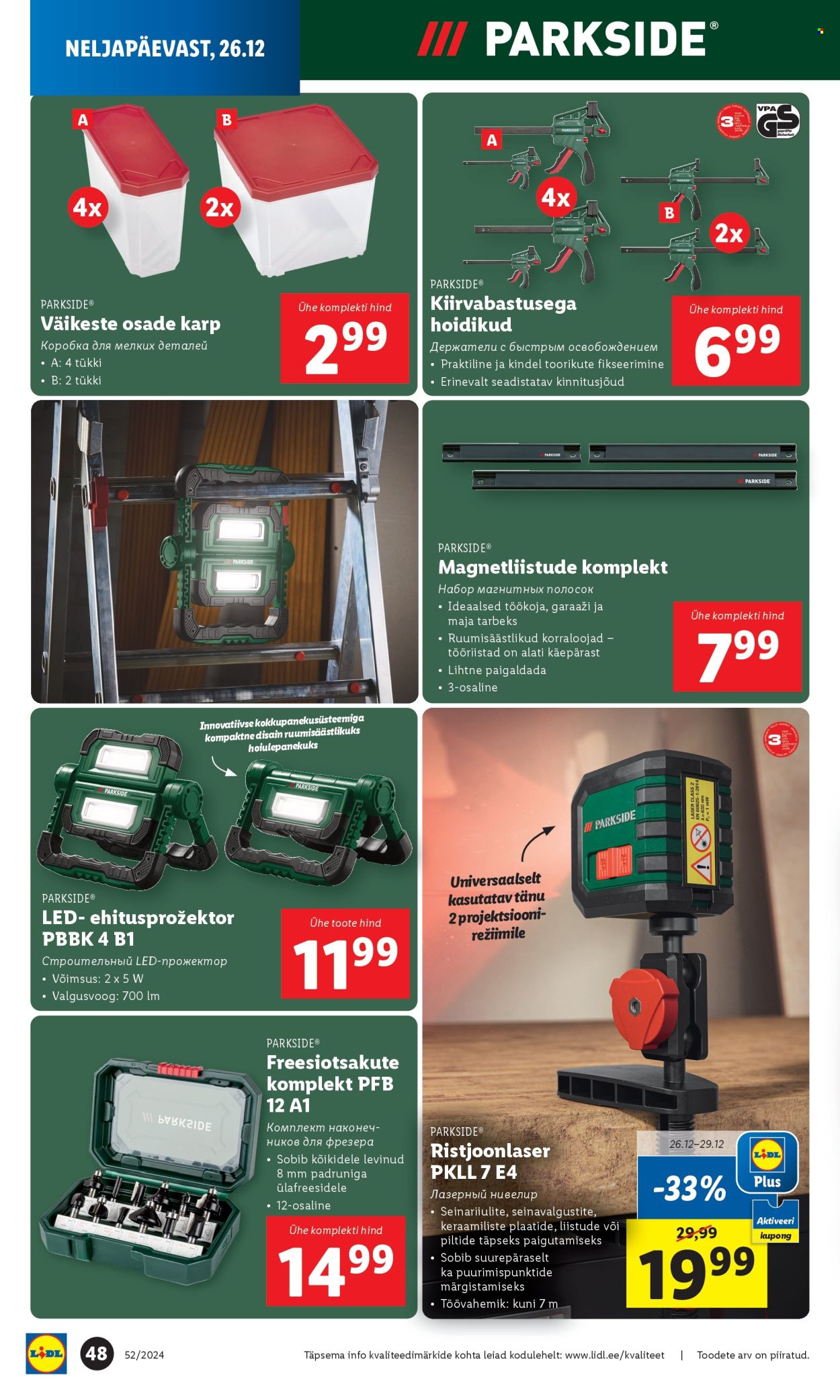 lidl - Lidl kliendileht - Nädalalõpu pakkumised (26.12 - 29.12.2024) - page: 48