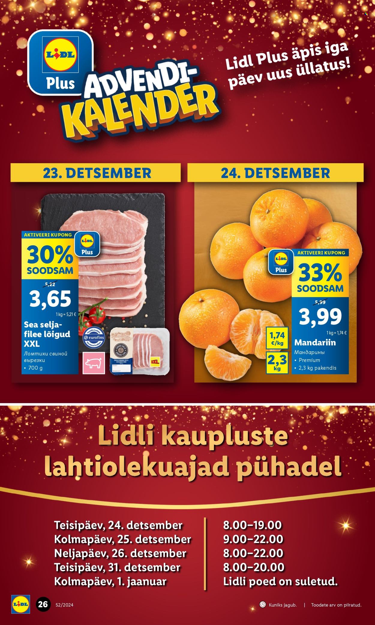 lidl - Lidl kliendileht - Nädalalõpu pakkumised (26.12 - 29.12.2024) - page: 26