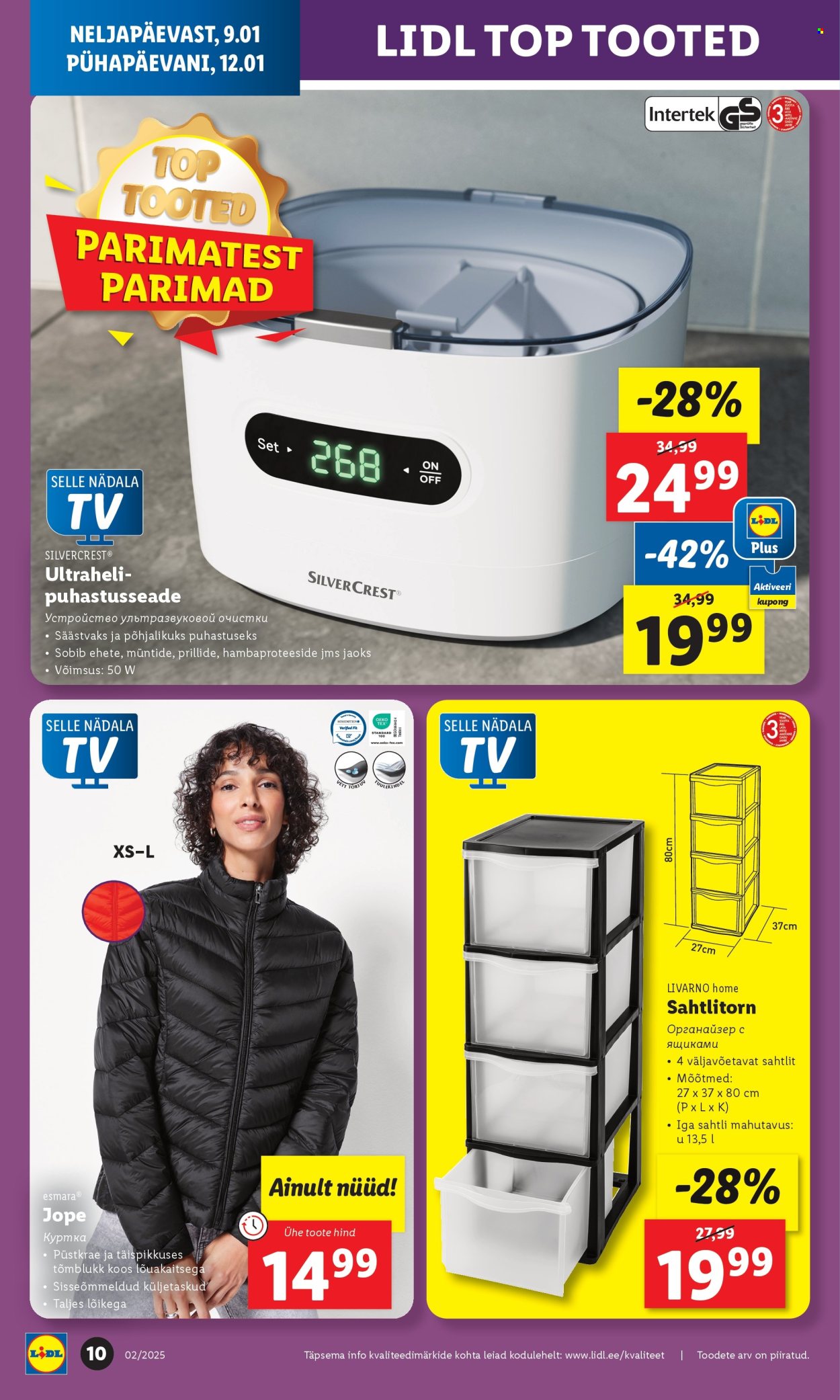 lidl - Lidl kliendileht - Tööstuskaupade pakkumised (6.01 - 12.01.2025) - page: 10