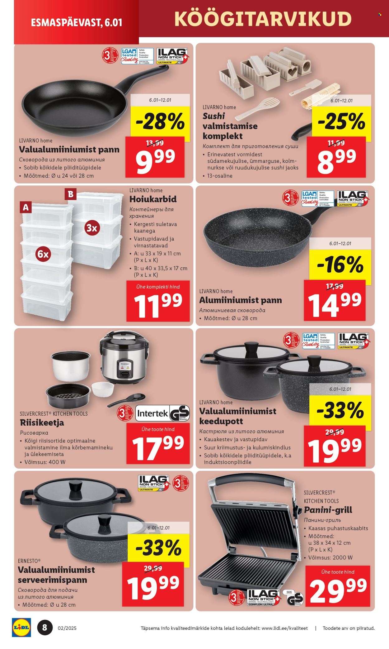 lidl - Lidl kliendileht - Tööstuskaupade pakkumised (6.01 - 12.01.2025) - page: 8