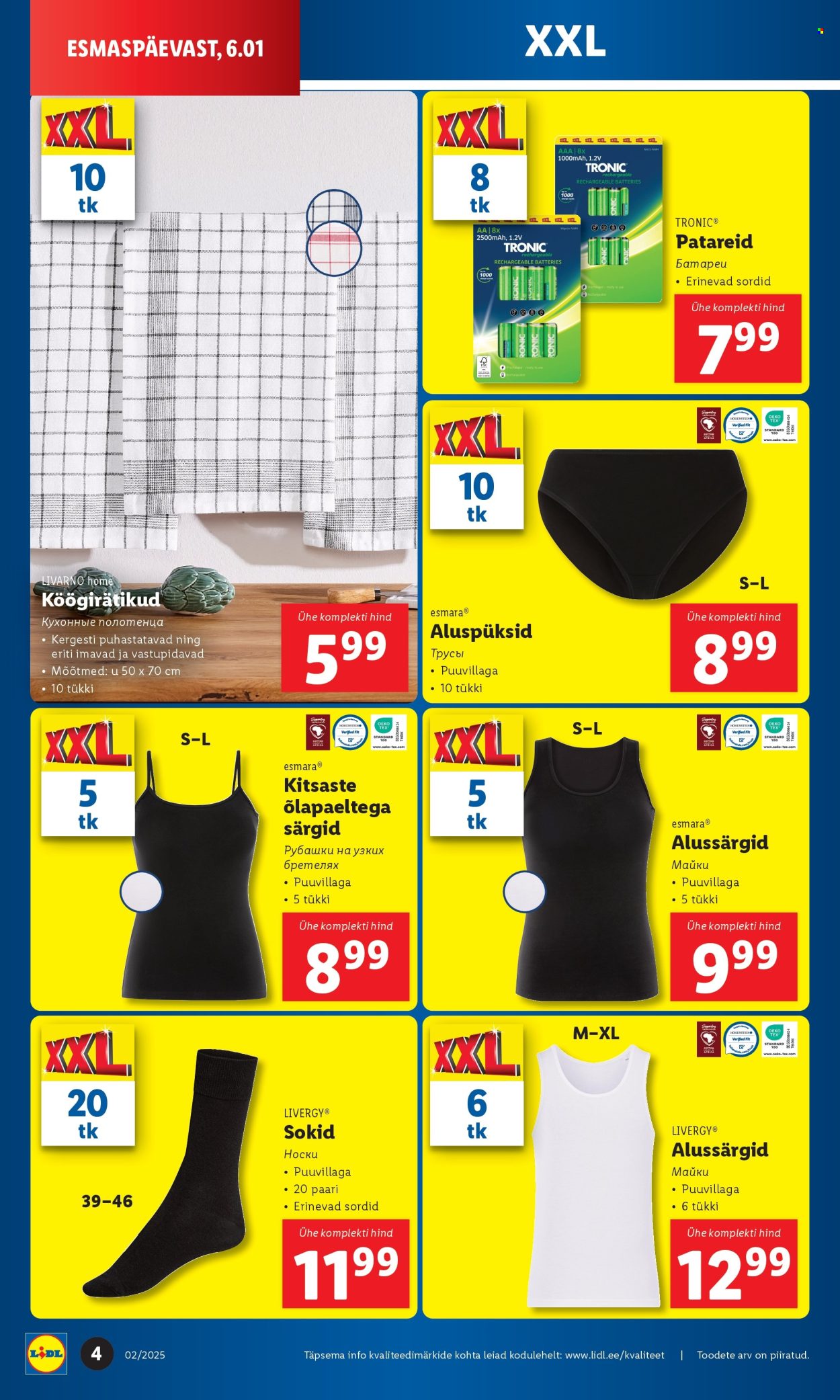 lidl - Lidl kliendileht - Tööstuskaupade pakkumised (6.01 - 12.01.2025) - page: 4