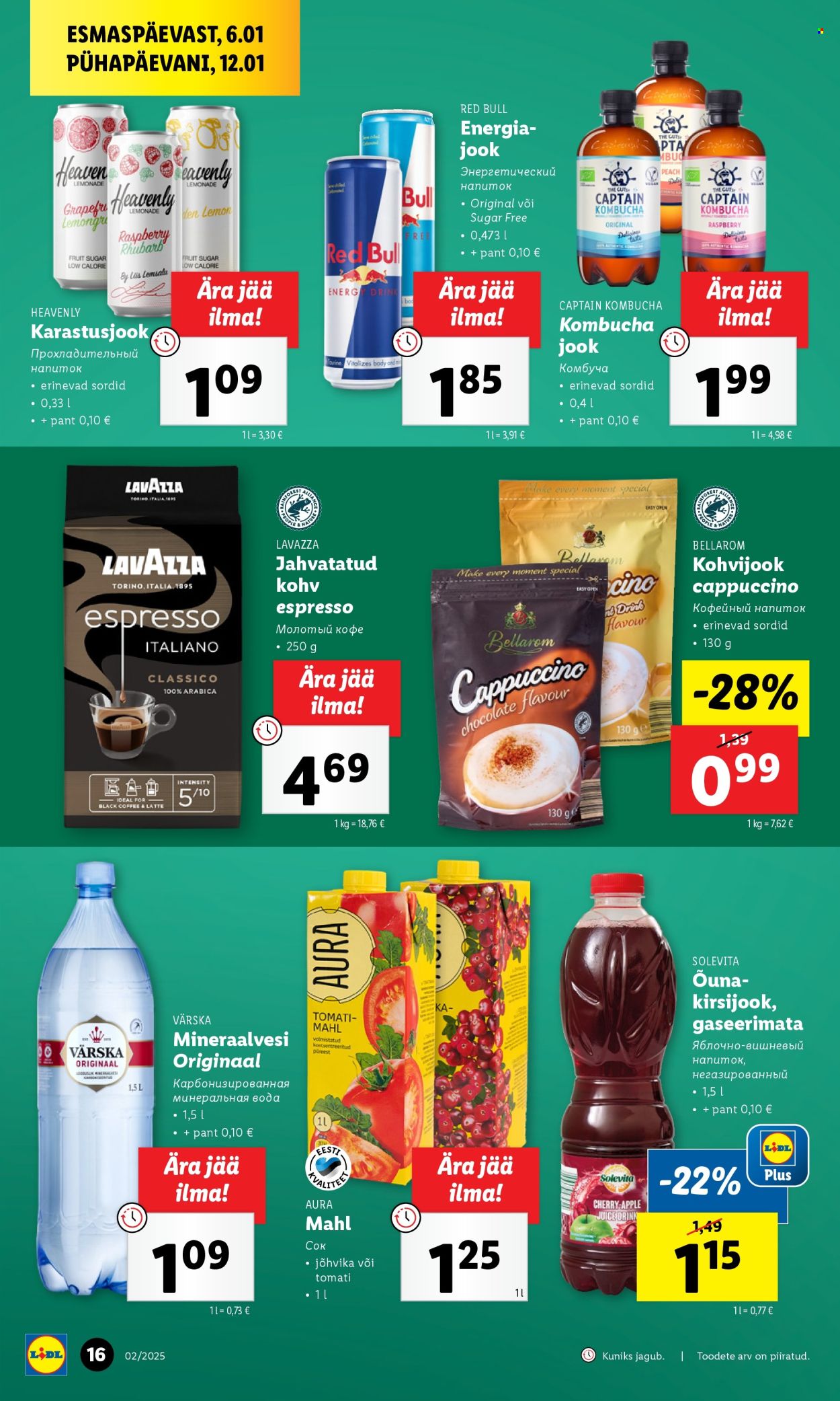 lidl - Lidl kliendileht - Kliendilehed (6.01 - 12.01.2025) - page: 16