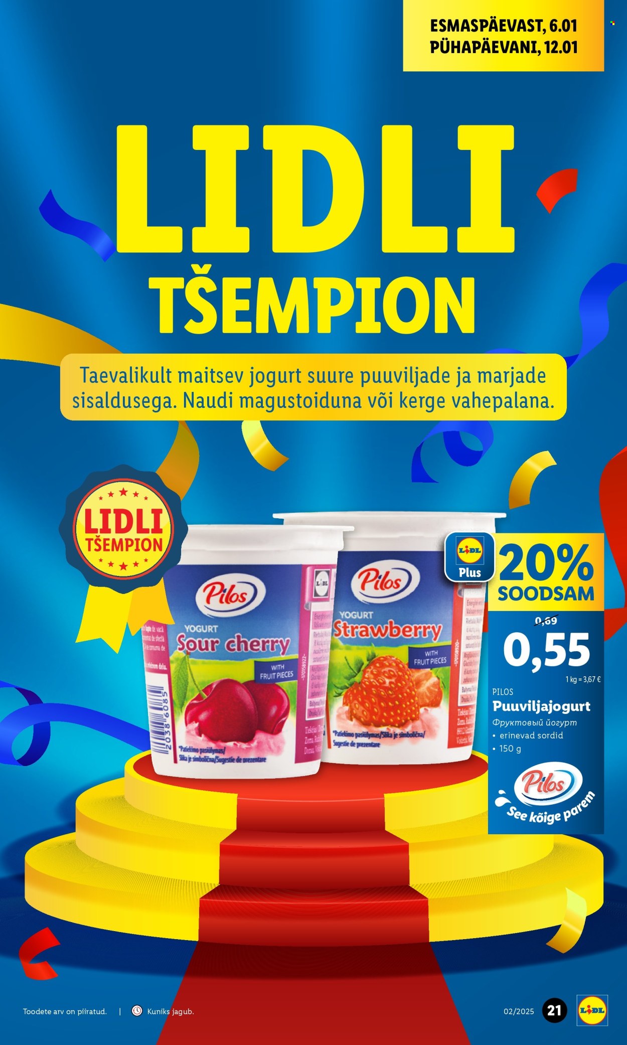 lidl - Lidl kliendileht - Kliendilehed (6.01 - 12.01.2025) - page: 21