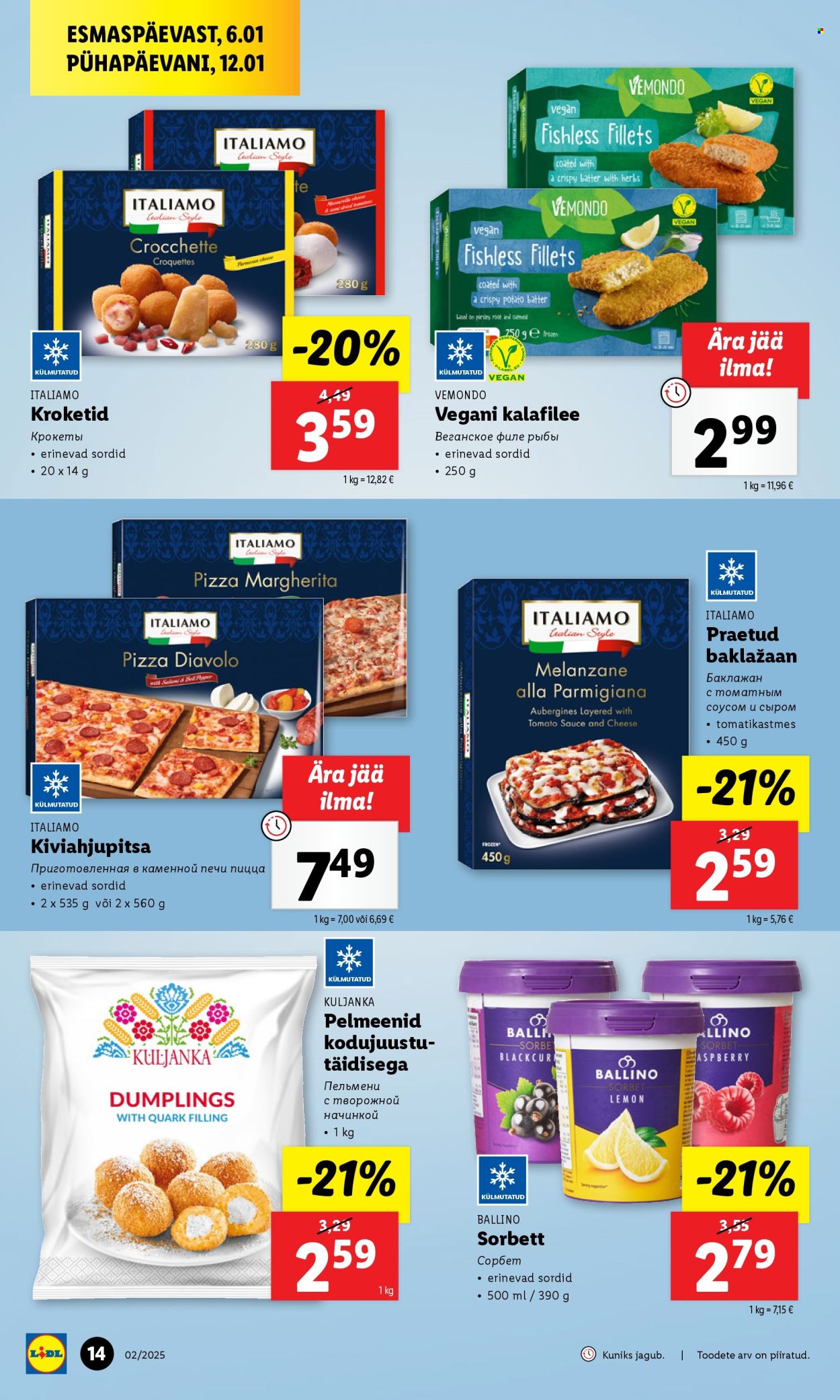 lidl - Lidl kliendileht - Kliendilehed (6.01 - 12.01.2025) - page: 14