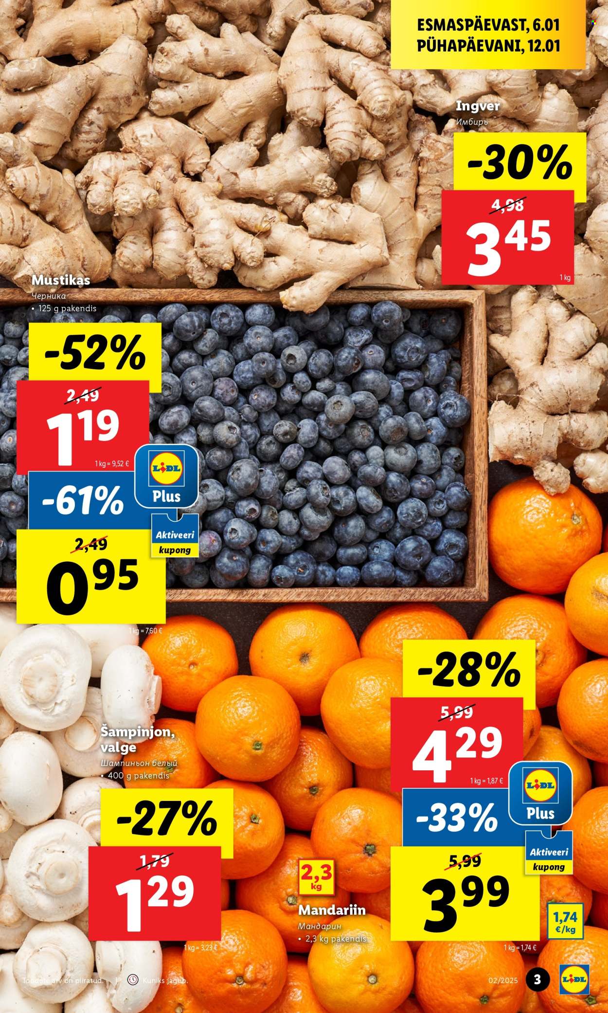 lidl - Lidl kliendileht - Kliendilehed (6.01 - 12.01.2025) - page: 3