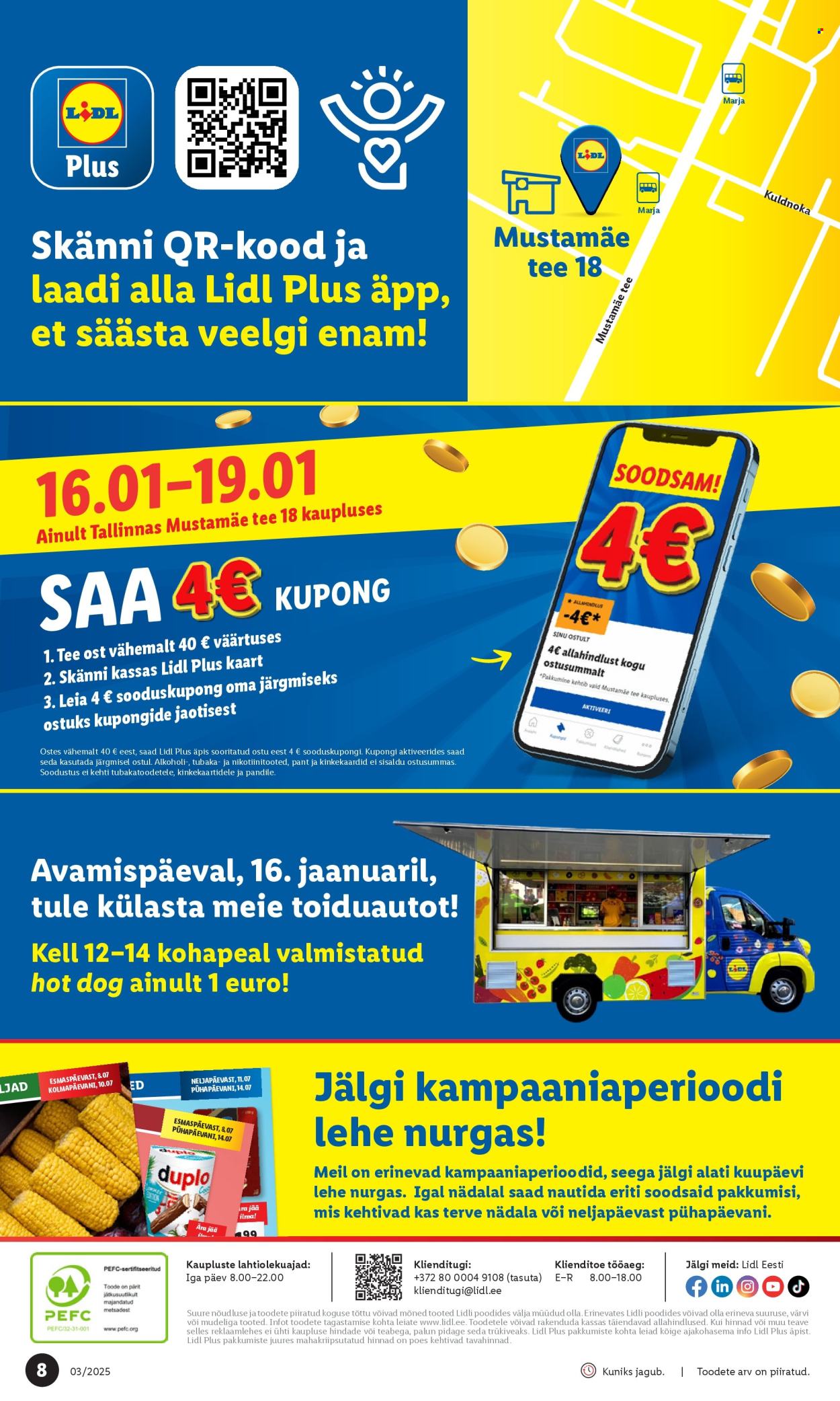 lidl - Lidl kliendileht - Tallinn,Mustamäe tee (16.01 - 19.01.2025) - page: 8