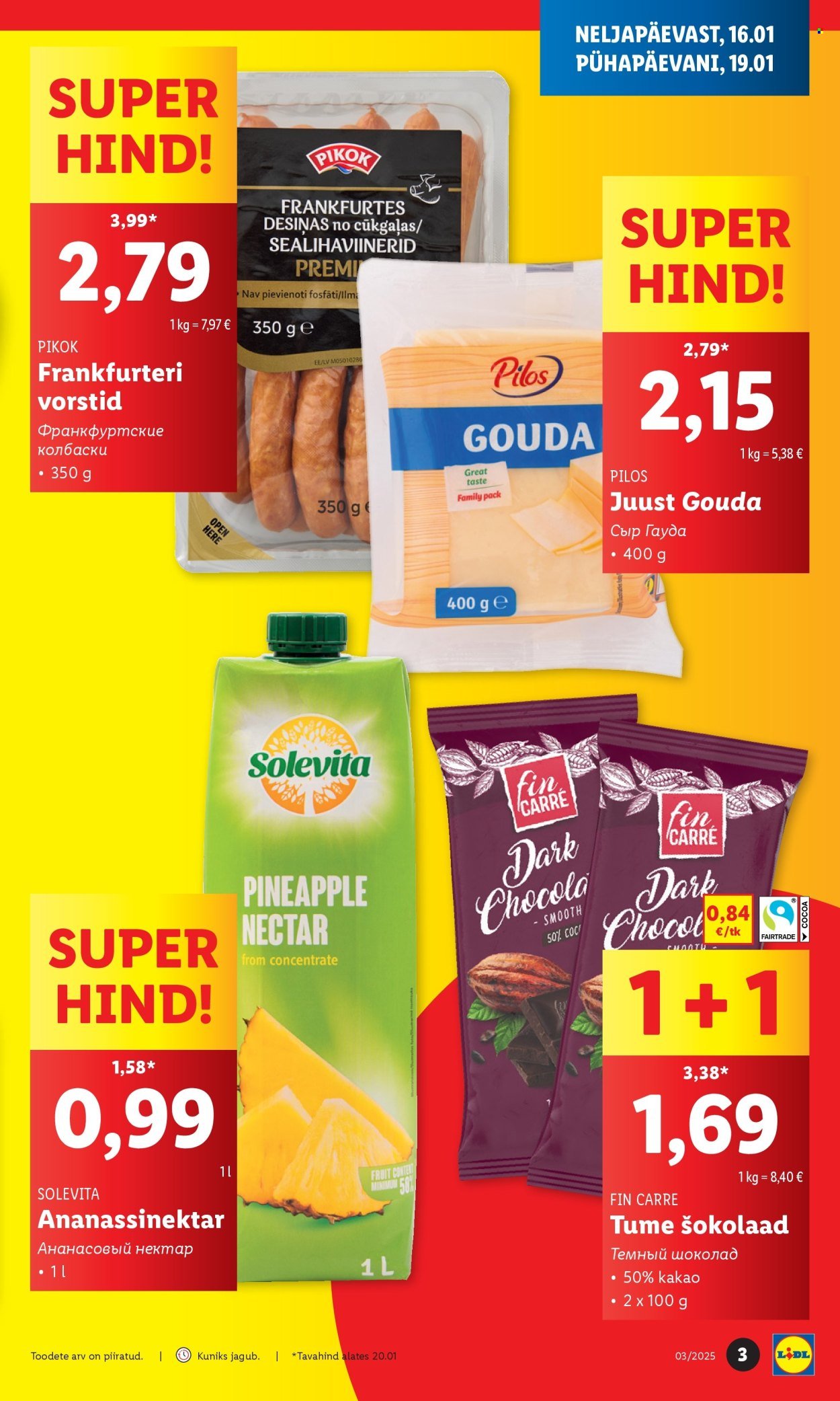 lidl - Lidl kliendileht - Tallinn,Mustamäe tee (16.01 - 19.01.2025) - page: 3