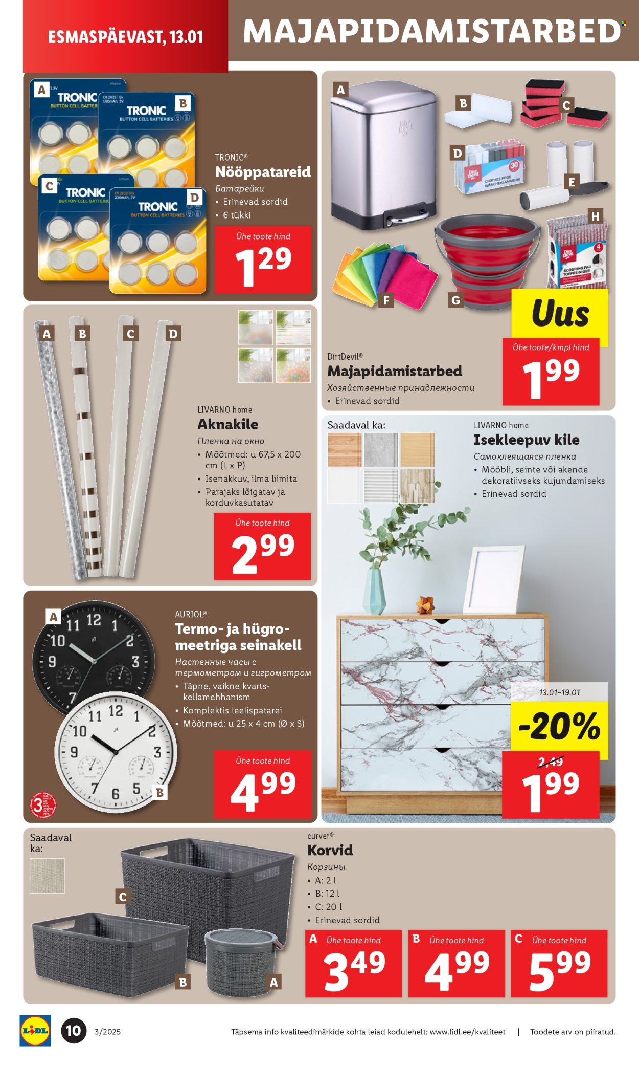 lidl - Lidl kliendileht - Tööstuskaupade pakkumised (13.01 - 19.01.2025) - page: 10