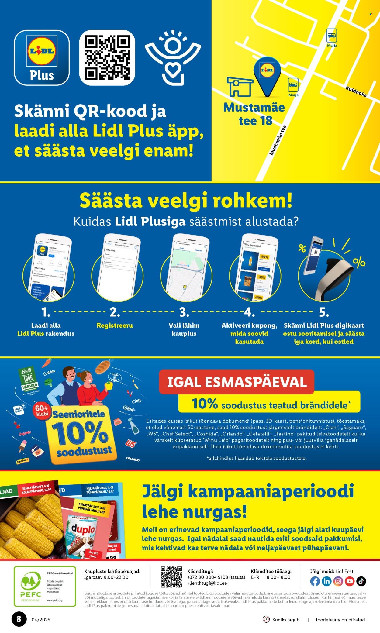 lidl - Lidl kliendileht - Tallinn,Mustamäe tee (20.01 - 26.01.2025) - page: 8