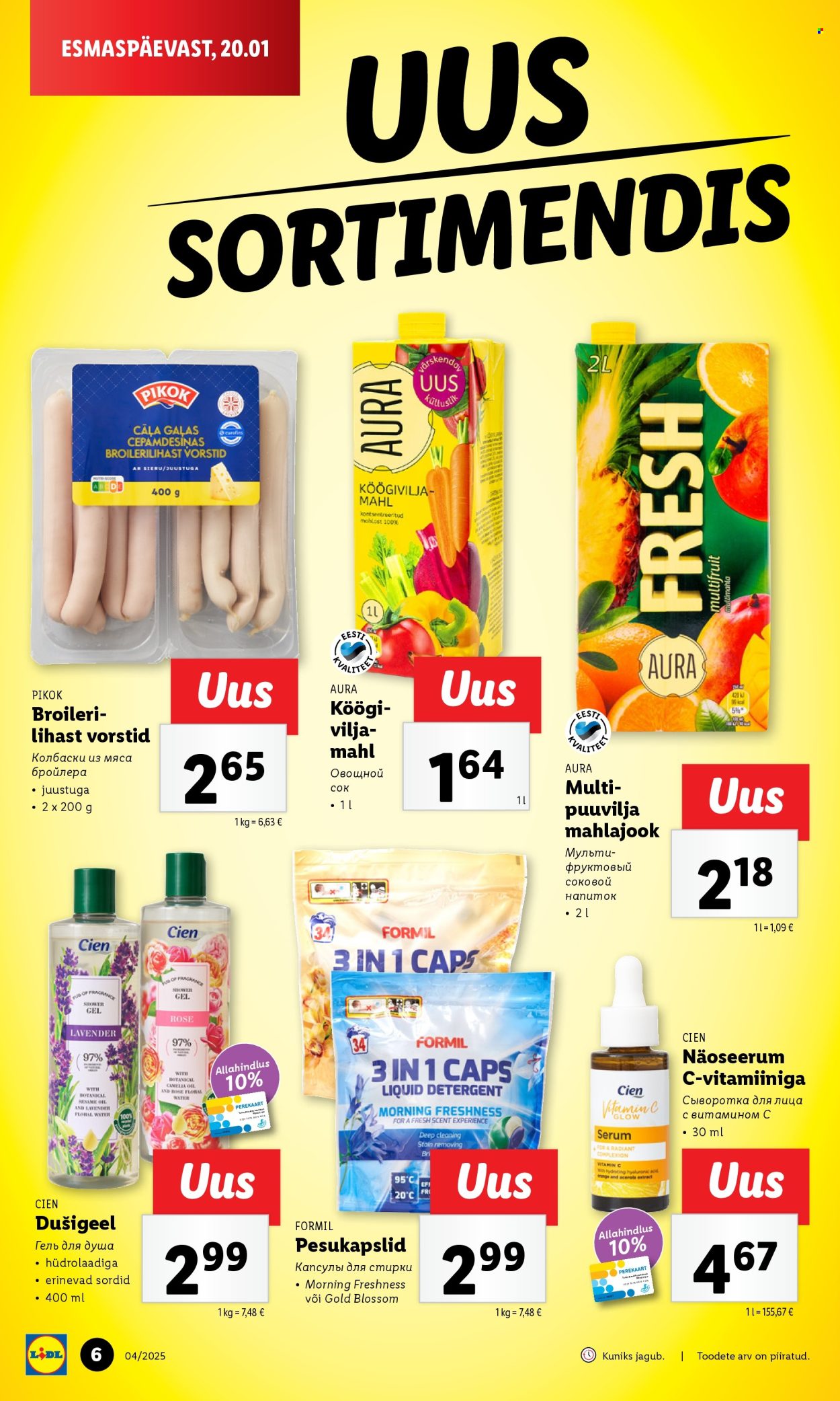 lidl - Lidl kliendileht - Kliendilehed (20.01 - 26.01.2025) - page: 6