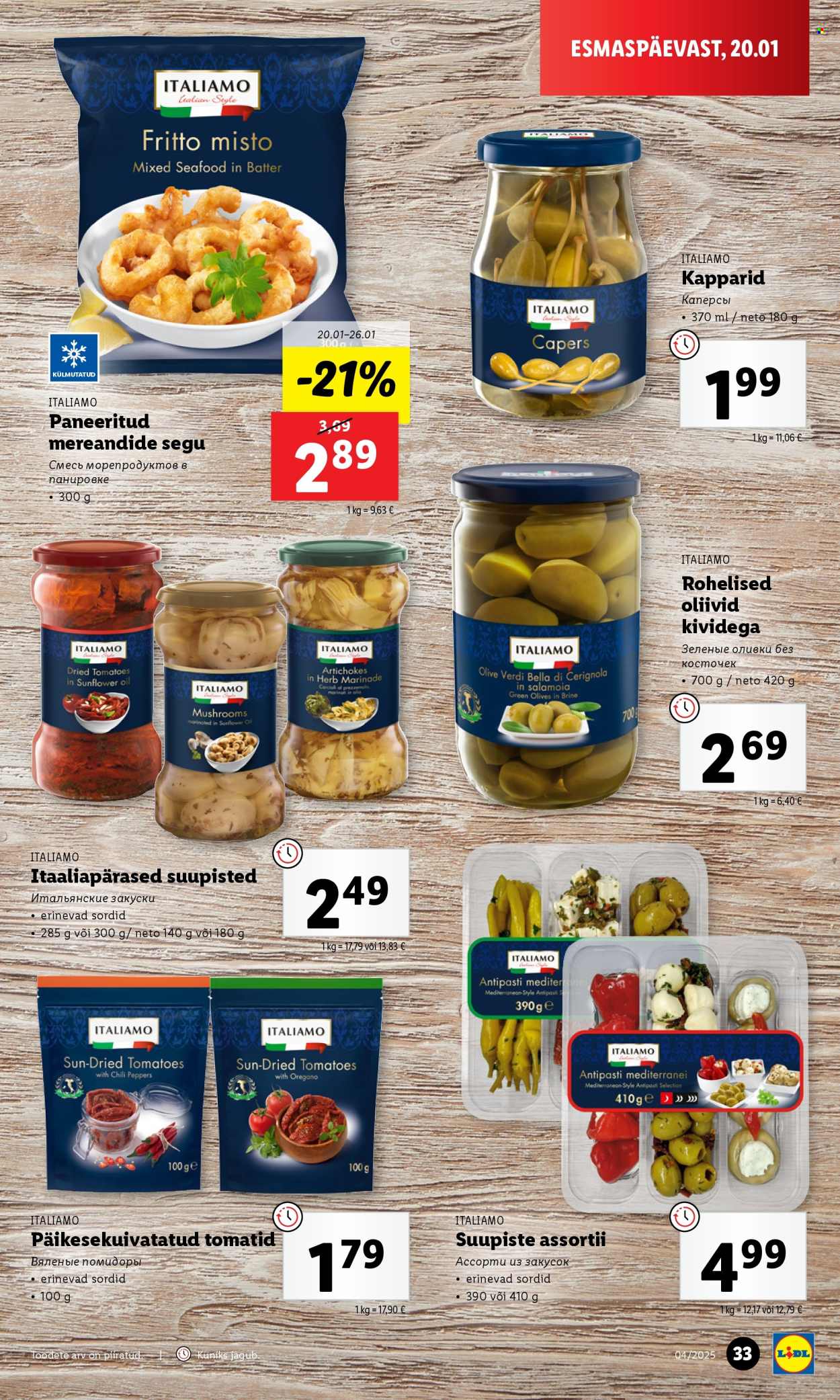 lidl - Lidl kliendileht - Kliendilehed (20.01 - 26.01.2025) - page: 33