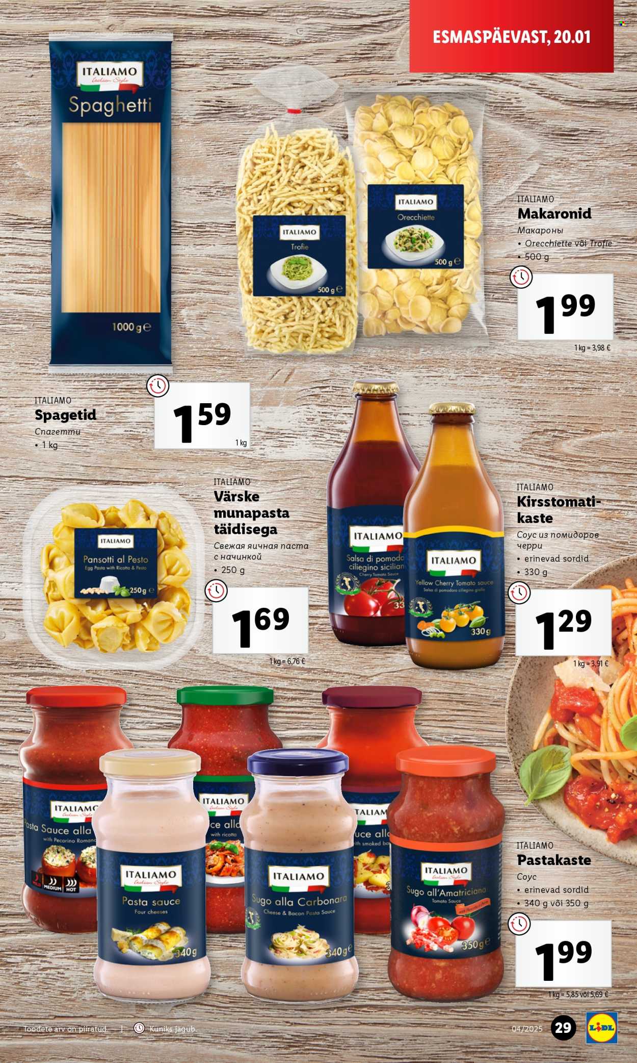 lidl - Lidl kliendileht - Kliendilehed (20.01 - 26.01.2025) - page: 29