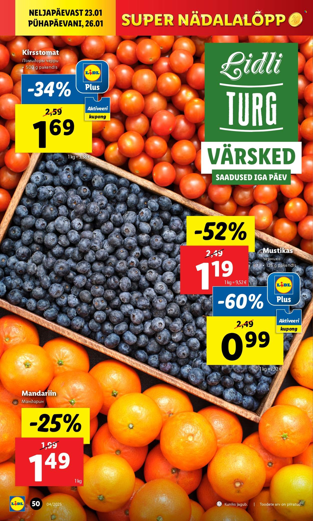 lidl - Lidl kliendileht - Kliendilehed (20.01 - 26.01.2025) - page: 50