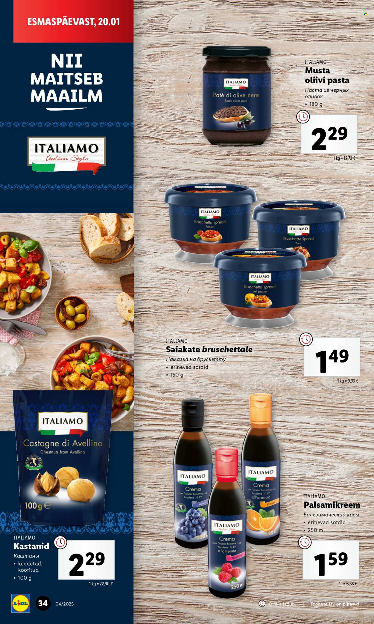 lidl - Lidl kliendileht - Kliendilehed (20.01 - 26.01.2025) - page: 34