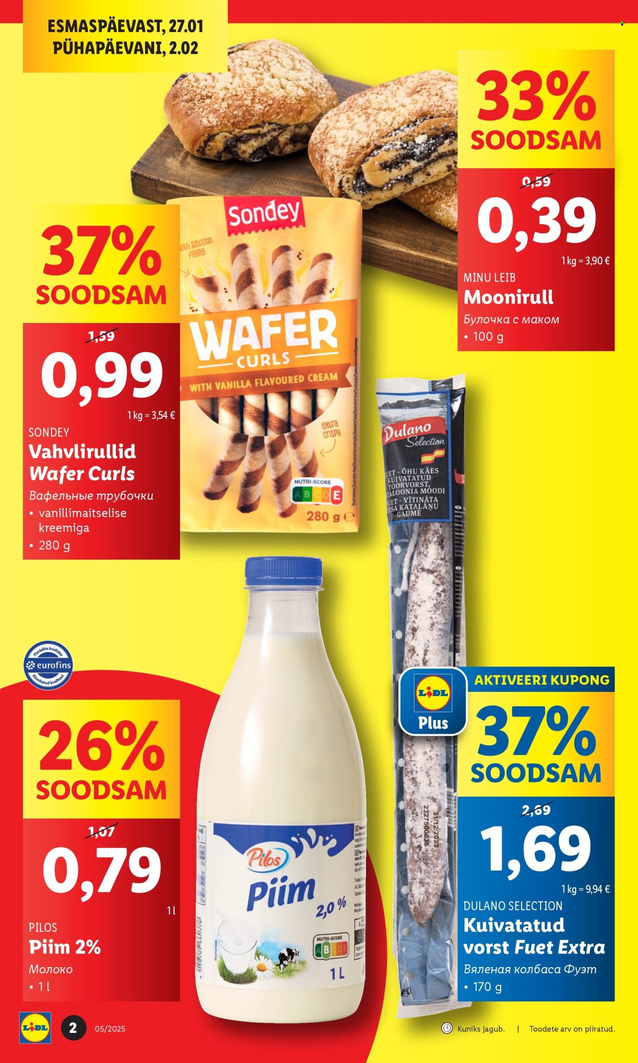 lidl - Lidl kliendileht - Tallinn,Mustamäe tee (27.01 - 2.02.2025) - page: 2