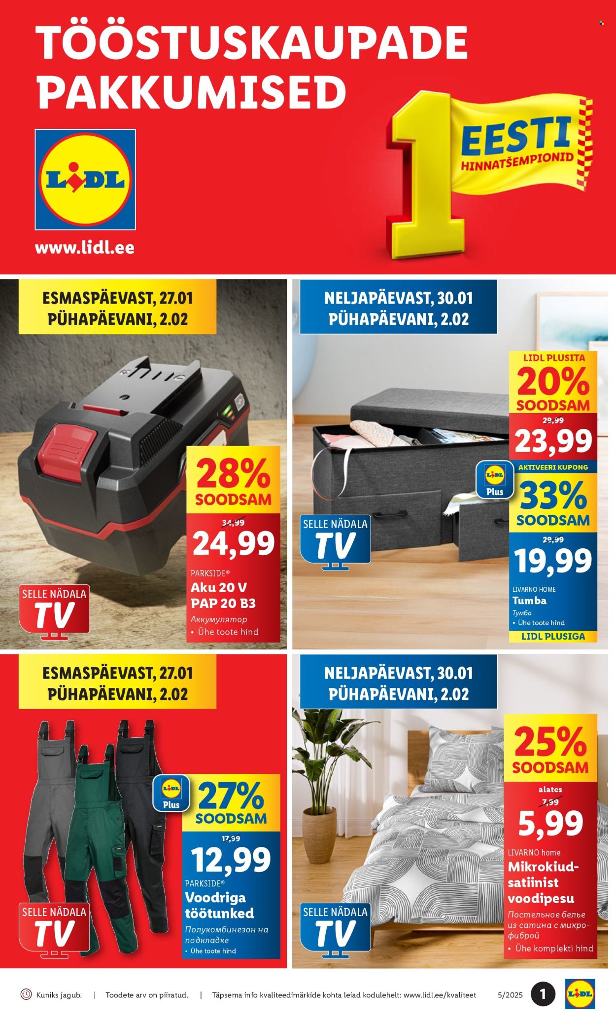 lidl - Lidl kliendileht - Tööstuskaupade pakkumised (27.01 - 2.02.2025)