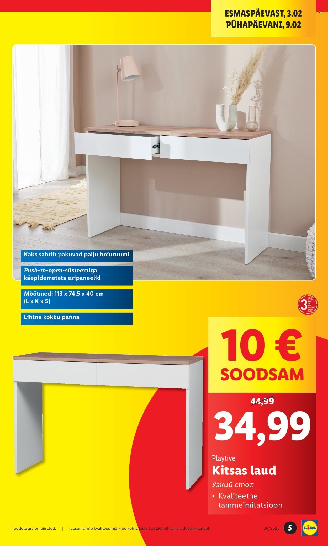 lidl - Lidl kliendileht - Tallinn,Mustamäe tee (3.02 - 9.02.2025) - page: 5