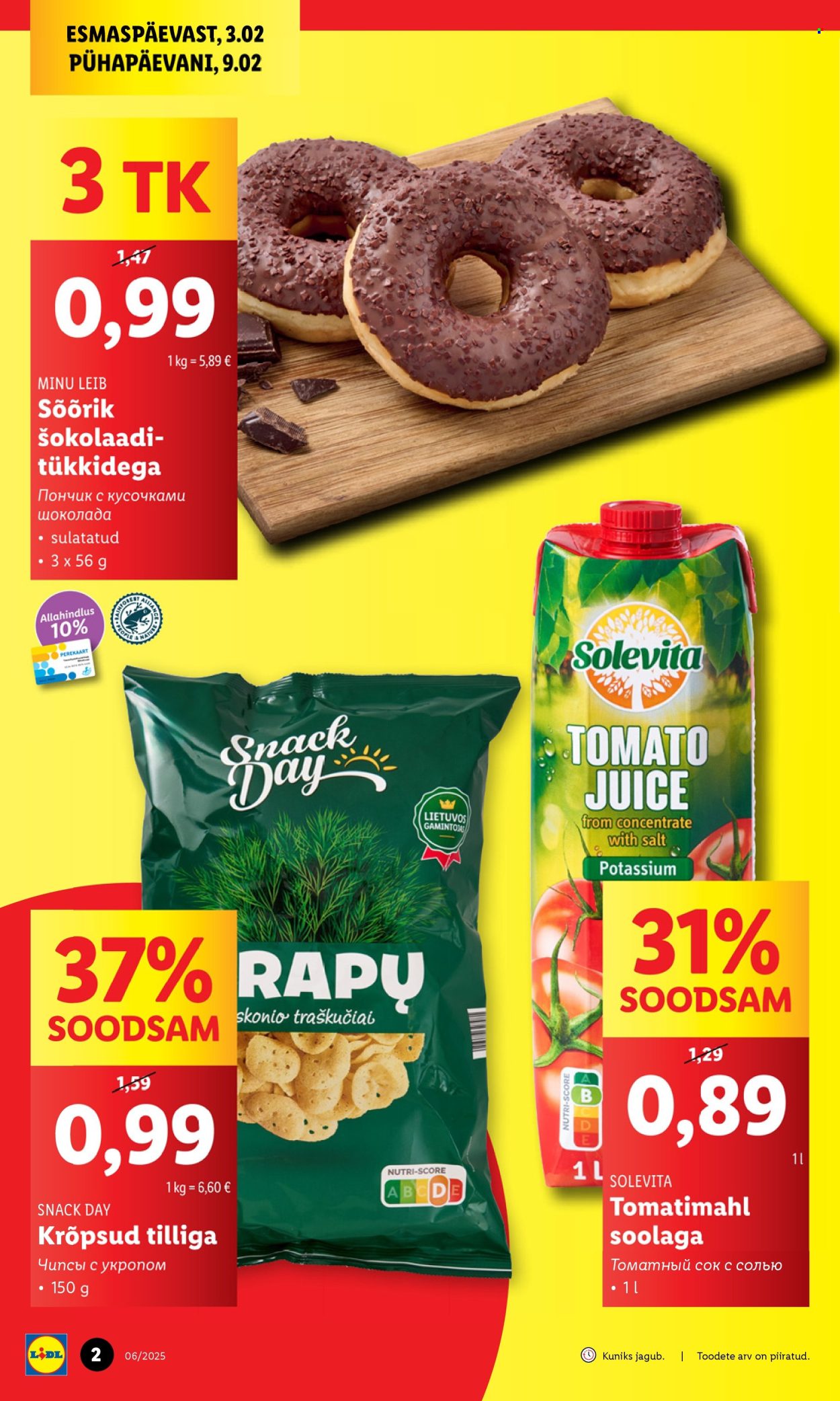 lidl - Lidl kliendileht - Tallinn,Mustamäe tee (3.02 - 9.02.2025) - page: 2