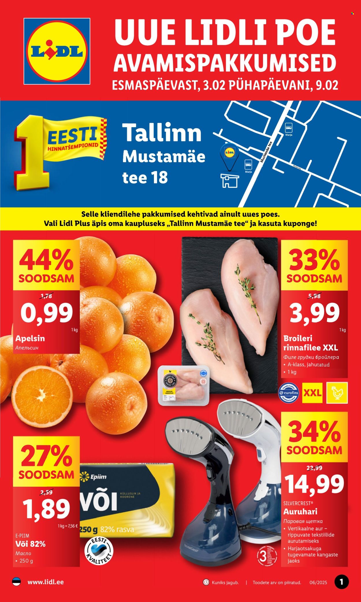 lidl - Lidl kliendileht - Tallinn,Mustamäe tee (3.02 - 9.02.2025)