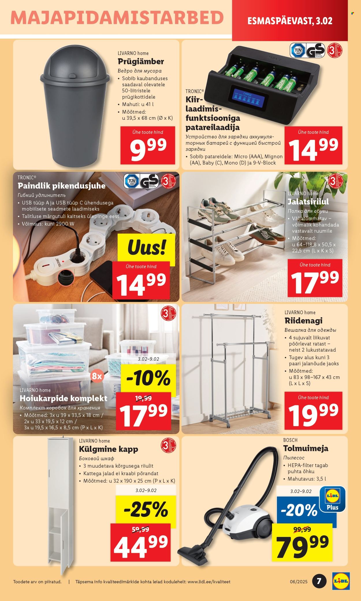 lidl - Lidl kliendileht - Tööstuskaupade pakkumised (3.02 - 9.02.2025) - page: 7