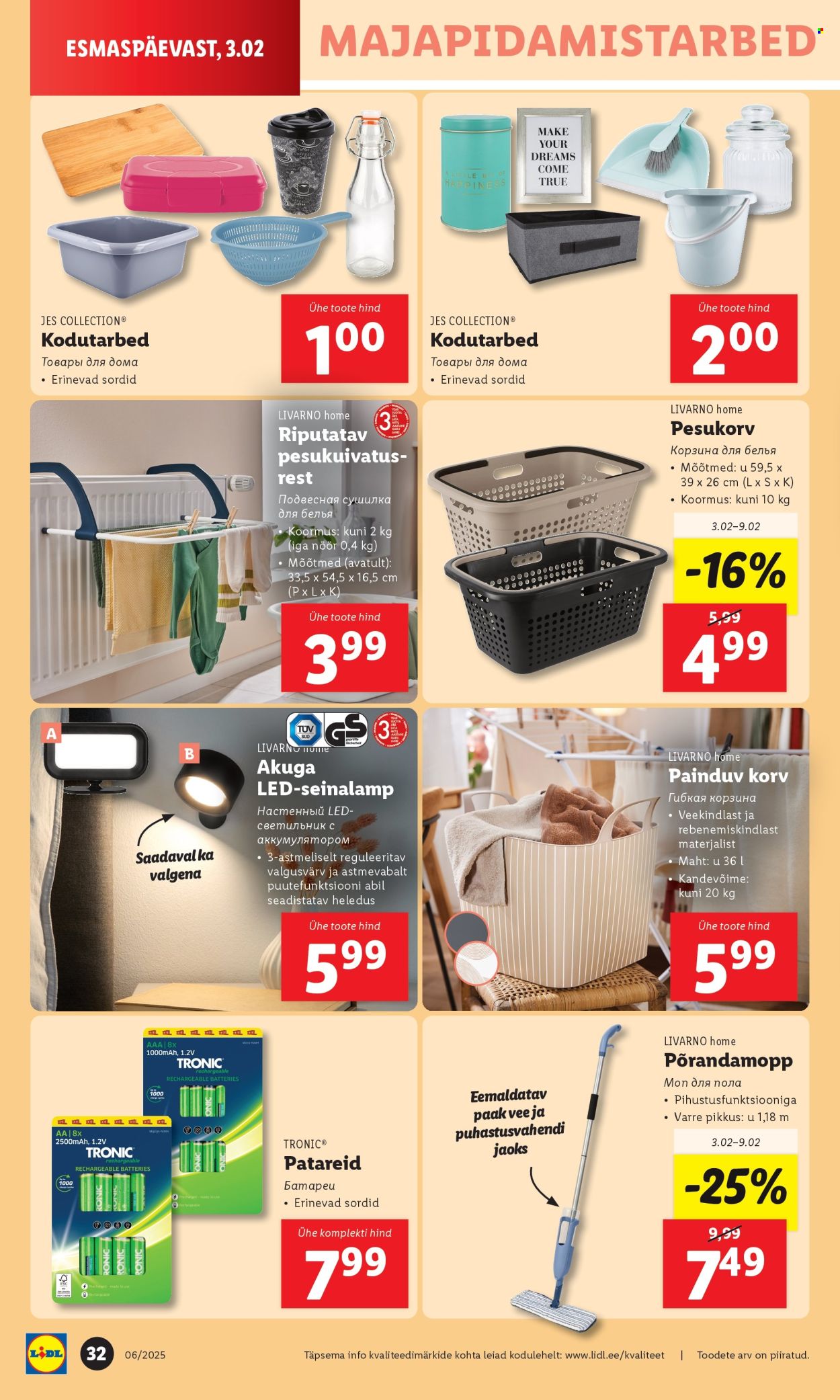 lidl - Lidl kliendileht - Kliendilehed (3.02 - 9.02.2025) - page: 32