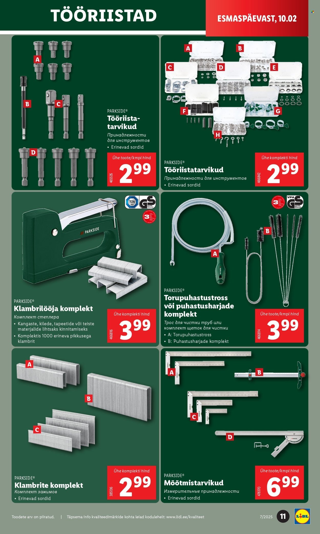 lidl - Lidl kliendileht - Tööstuskaupade pakkumised (10.02 - 16.02.2025) - page: 11