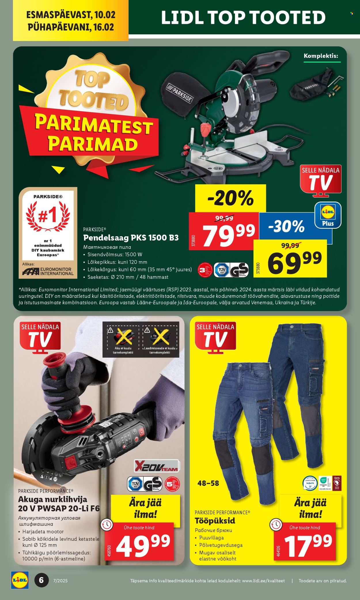 lidl - Lidl kliendileht - Tööstuskaupade pakkumised (10.02 - 16.02.2025) - page: 6