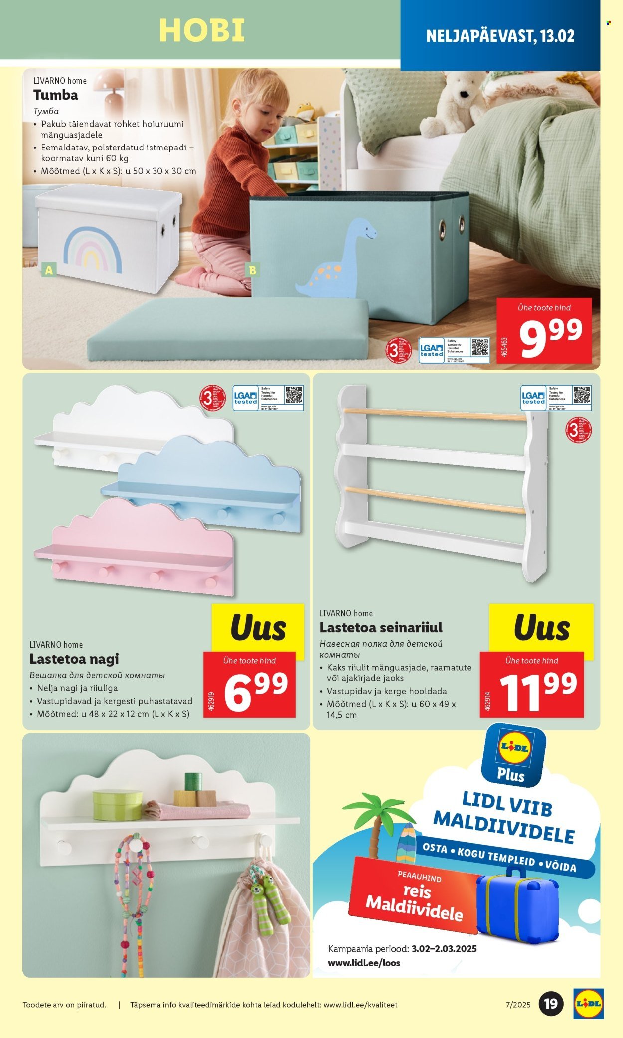 lidl - Lidl kliendileht - Tööstuskaupade pakkumised (10.02 - 16.02.2025) - page: 19