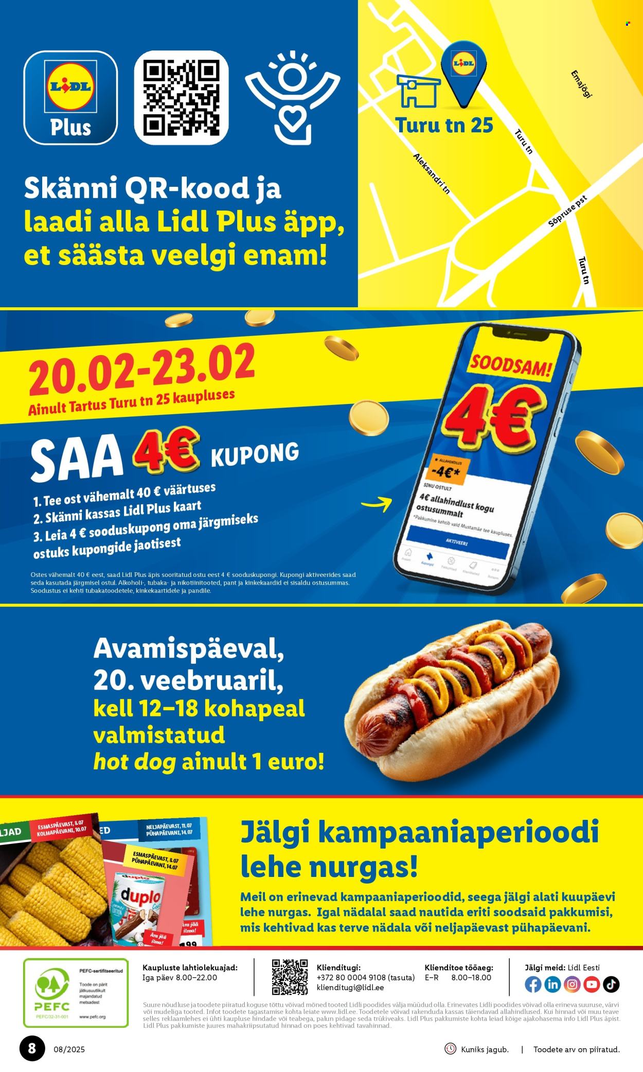 lidl - Lidl kliendileht - Tartu, Kesklinn (20.02 - 23.02.2025) - page: 8