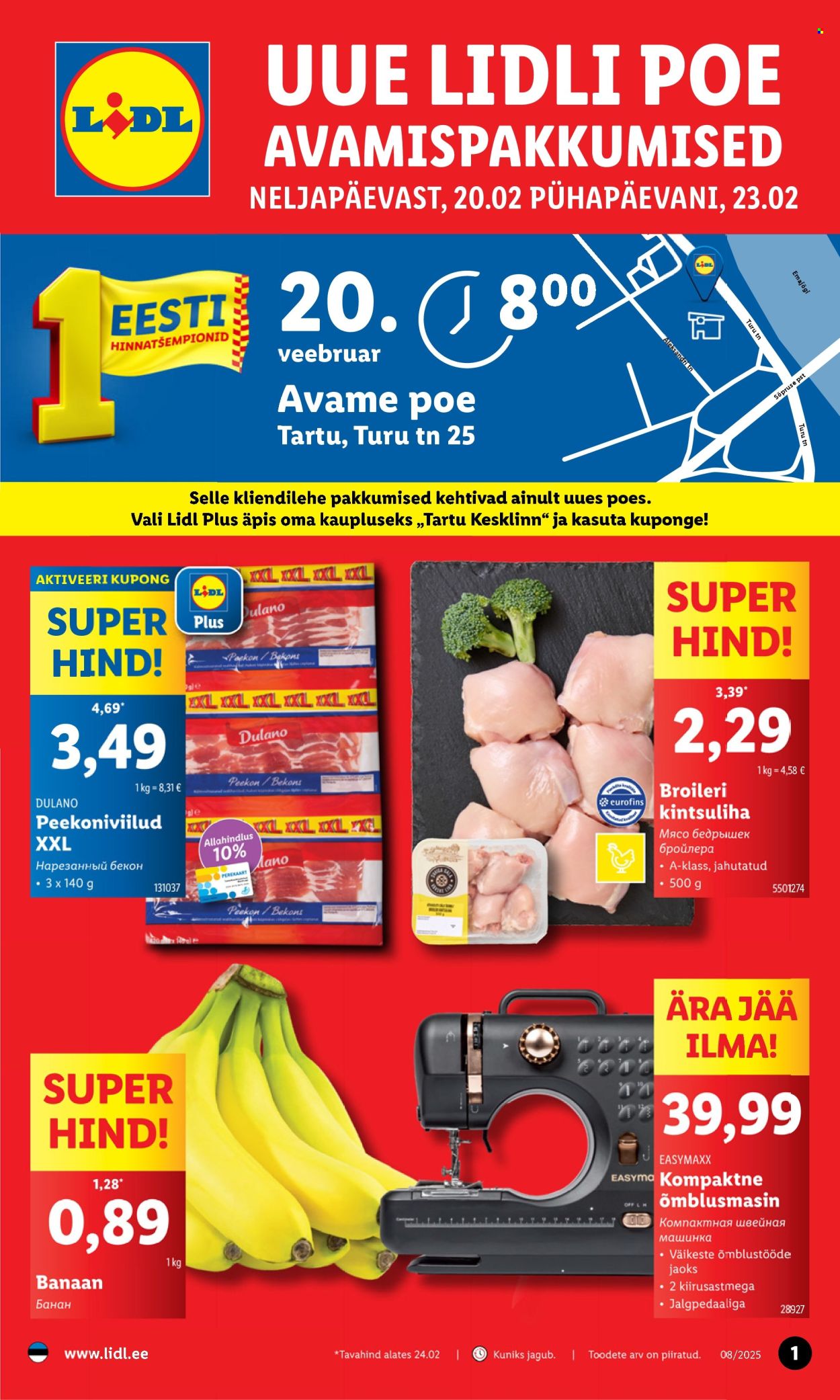 lidl - Lidl kliendileht - Tartu, Kesklinn (20.02 - 23.02.2025)