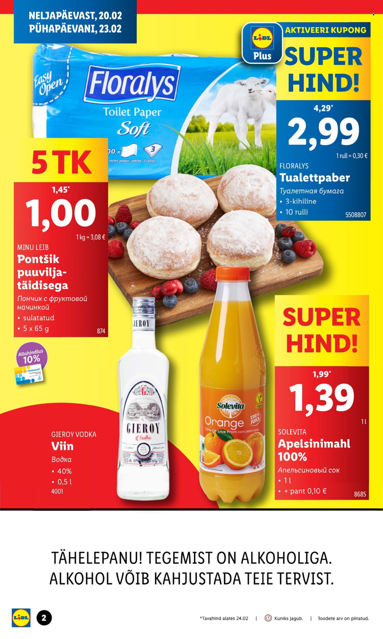 lidl - Lidl kliendileht - Tartu, Kesklinn (20.02 - 23.02.2025) - page: 2