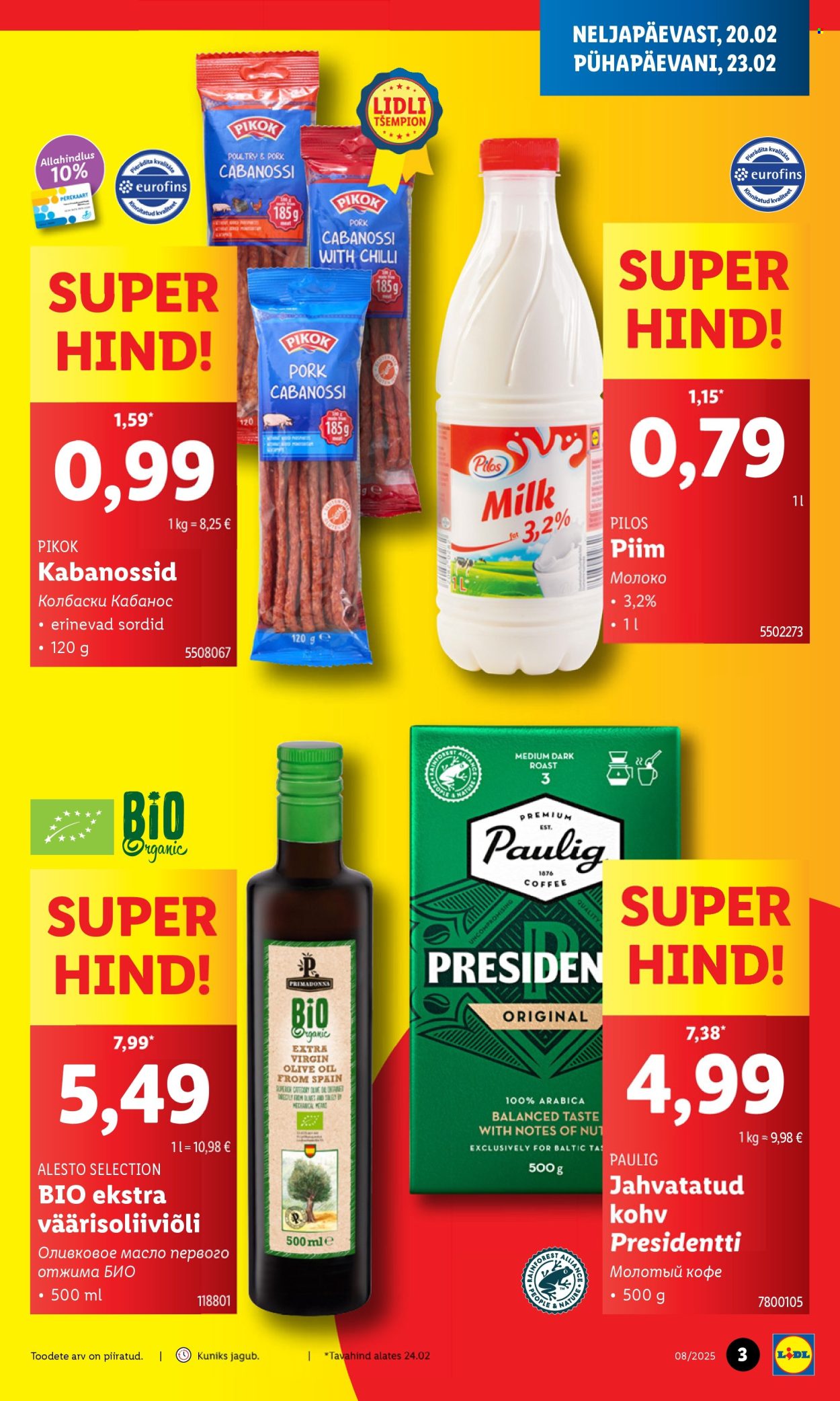 lidl - Lidl kliendileht - Tartu, Kesklinn (20.02 - 23.02.2025) - page: 3