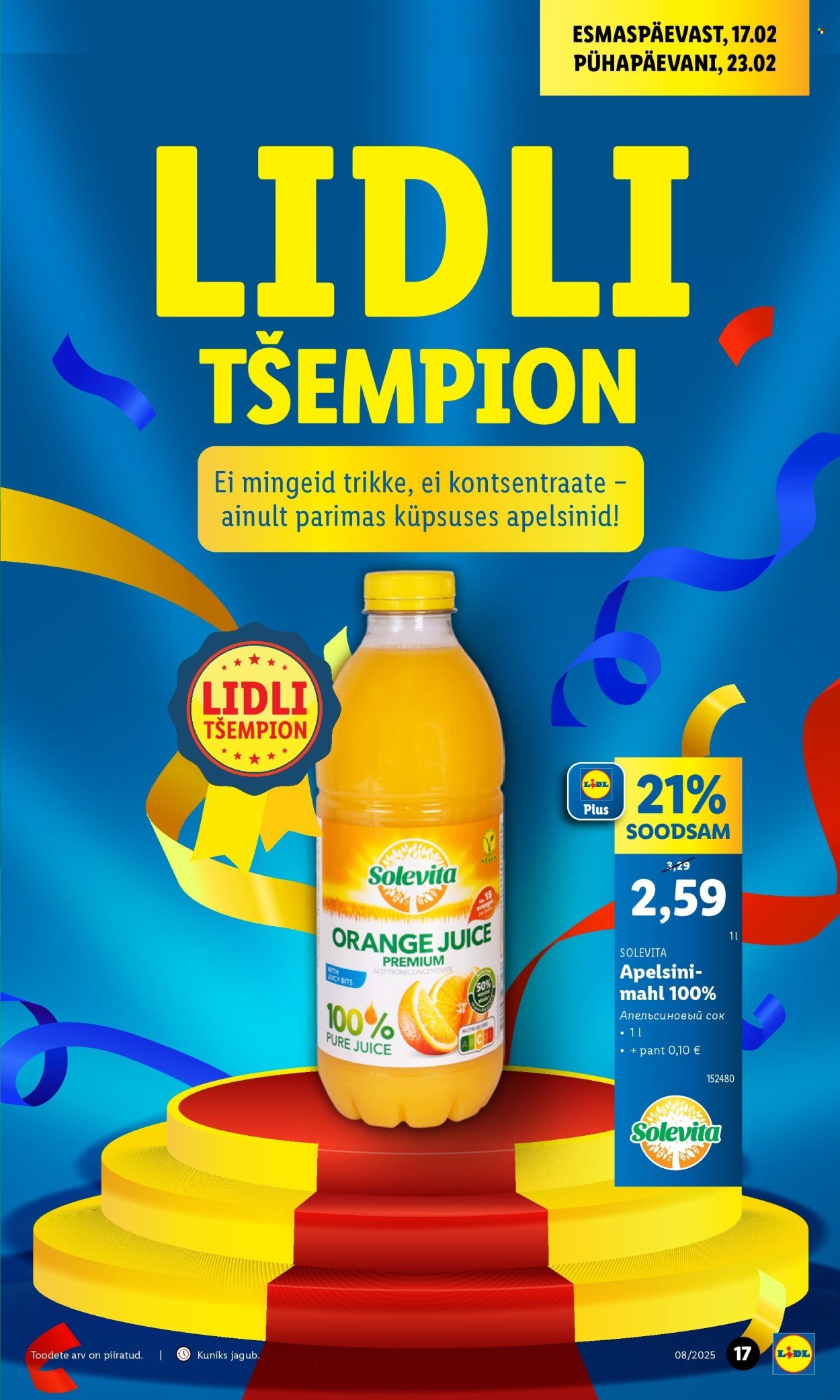 lidl - Lidl kliendileht - Kliendileht (17.02 - 23.02.2025) - page: 17