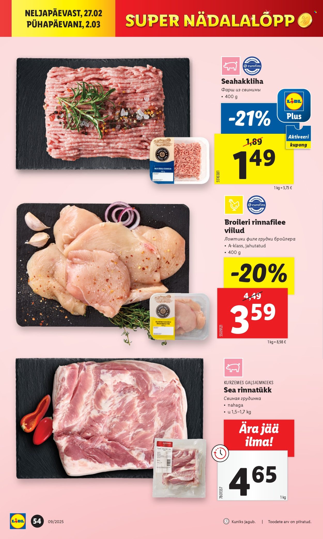 lidl - Lidl kliendileht - Kliendileht (24.02 - 2.03.2025) - page: 54