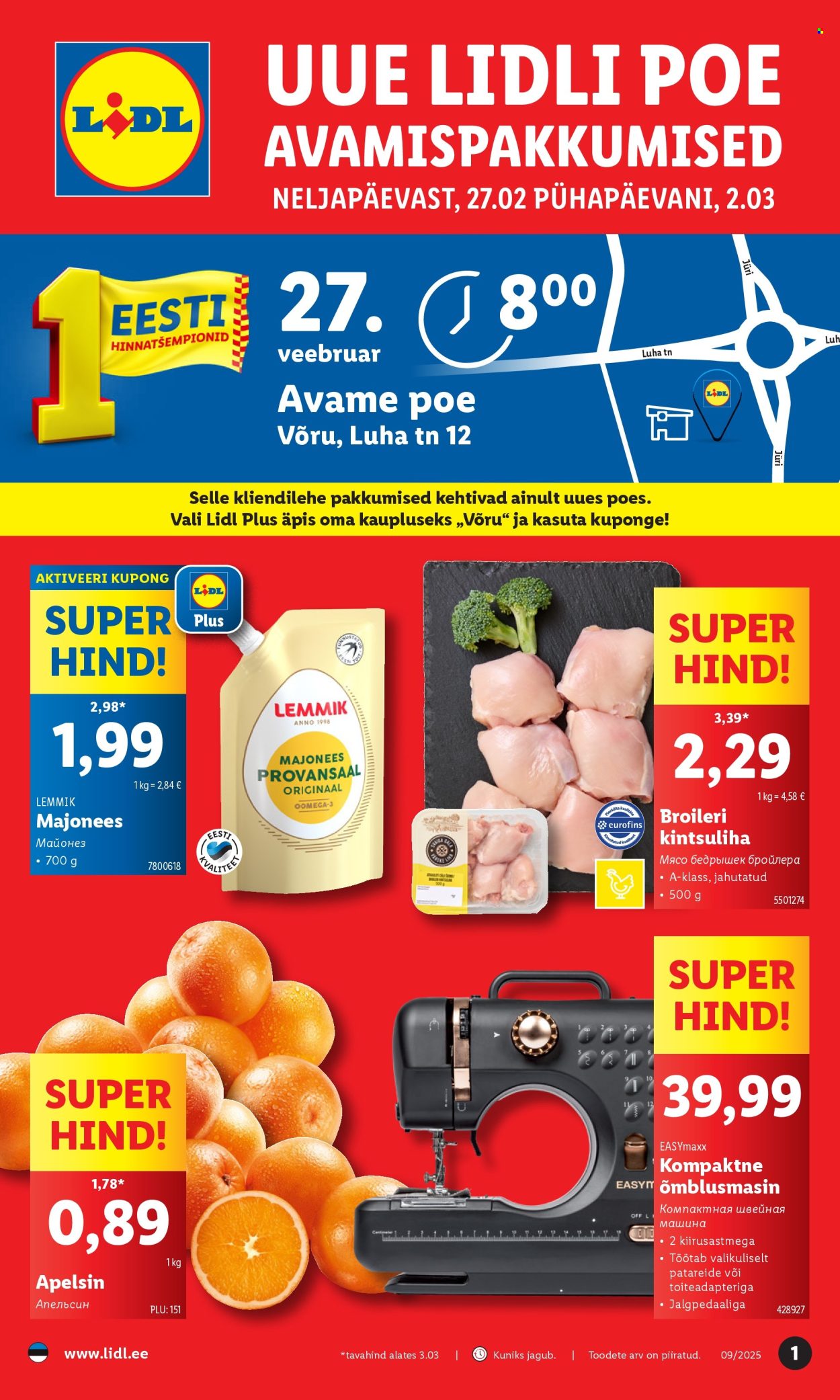 lidl - Lidl kliendileht - Võru (27.02 - 2.03.2025)