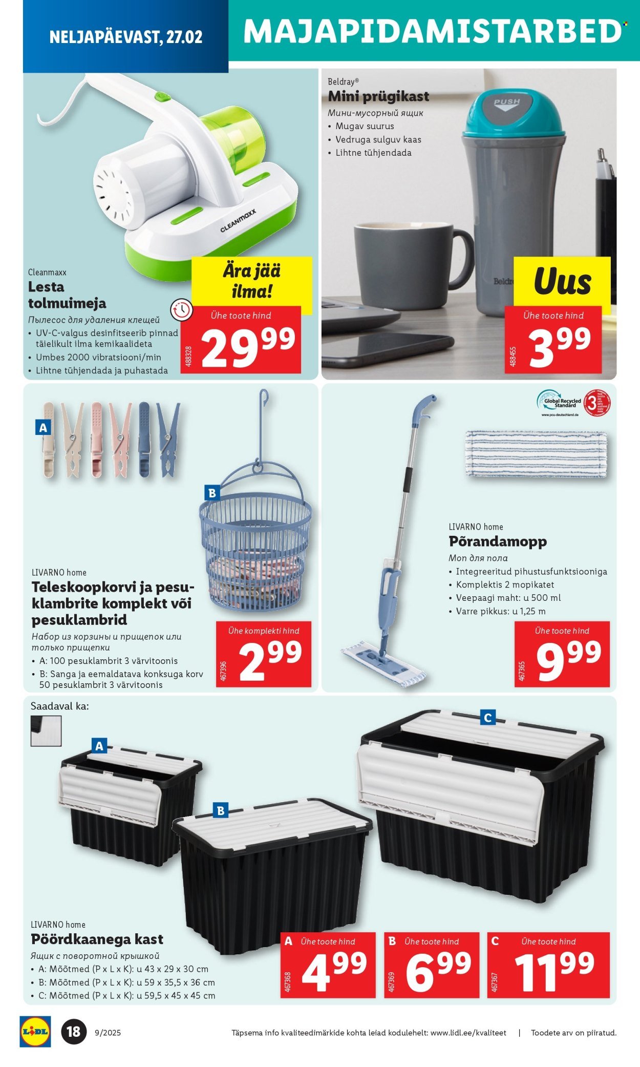 lidl - Lidl kliendileht - Tööstuskaupade pakkumised (24.02 - 2.03.2025) - page: 18