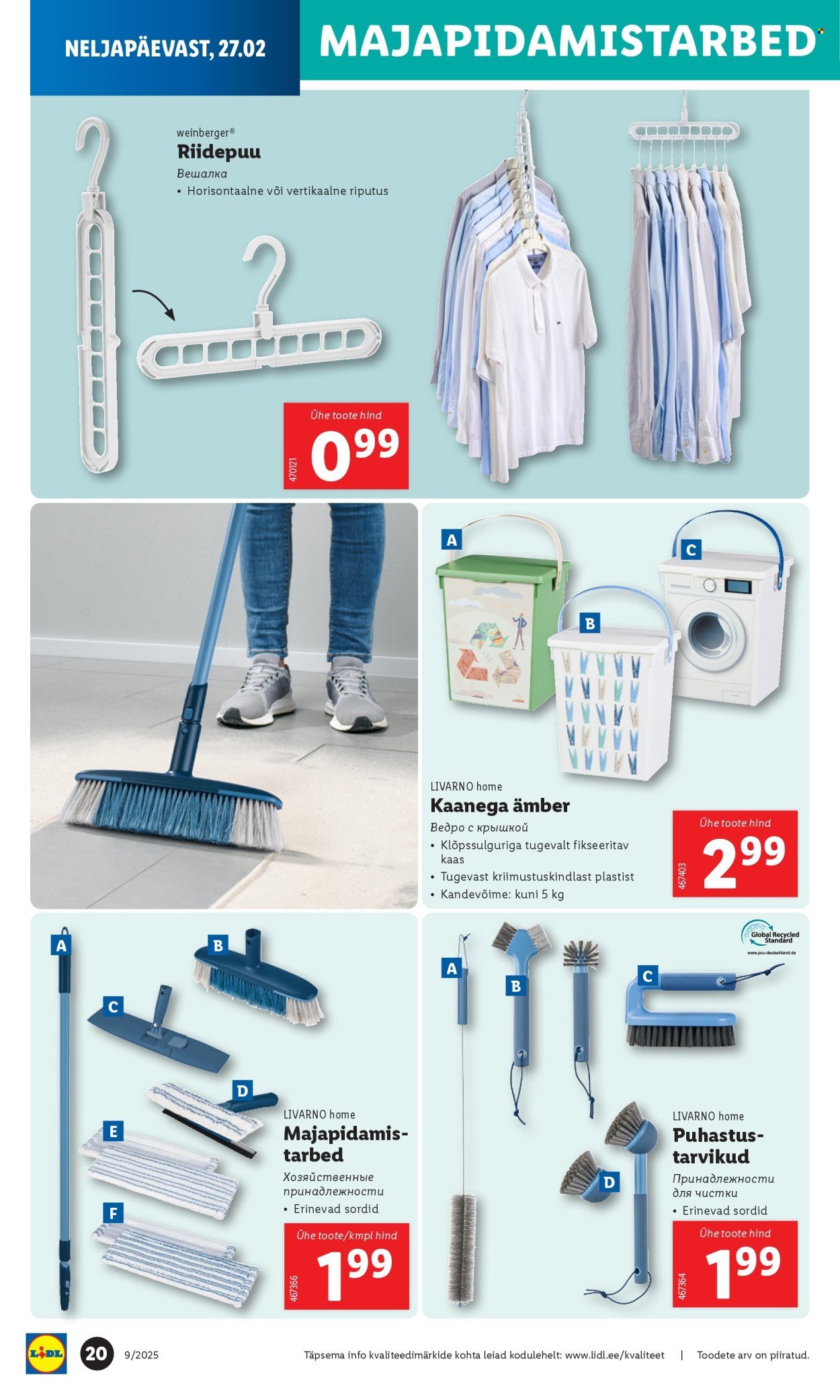 lidl - Lidl kliendileht - Tööstuskaupade pakkumised (24.02 - 2.03.2025) - page: 20