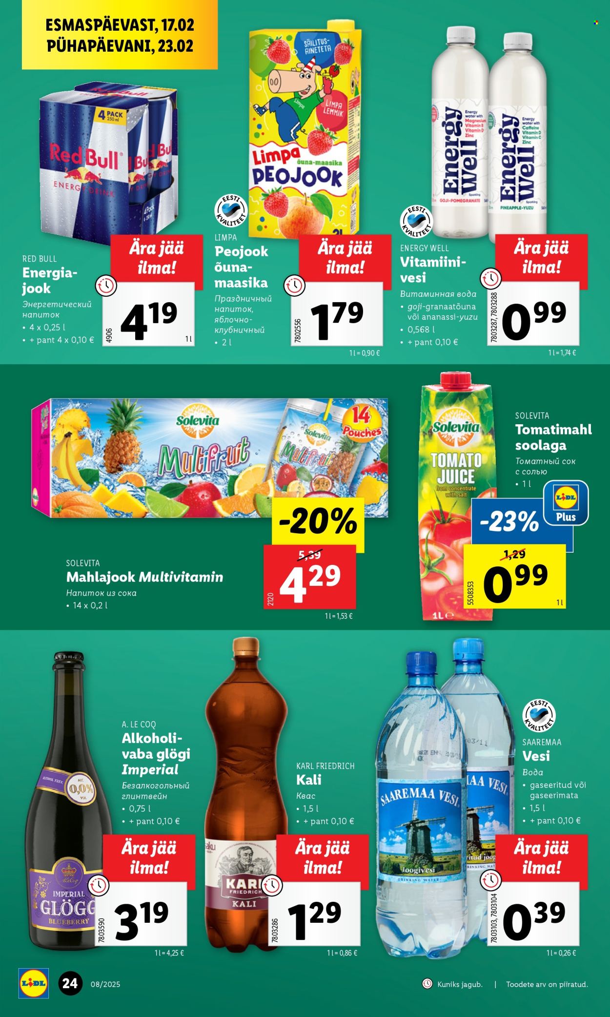 lidl - Lidl kliendileht - Nädalalõpu pakkumised (20.02 - 23.02.2025) - page: 24