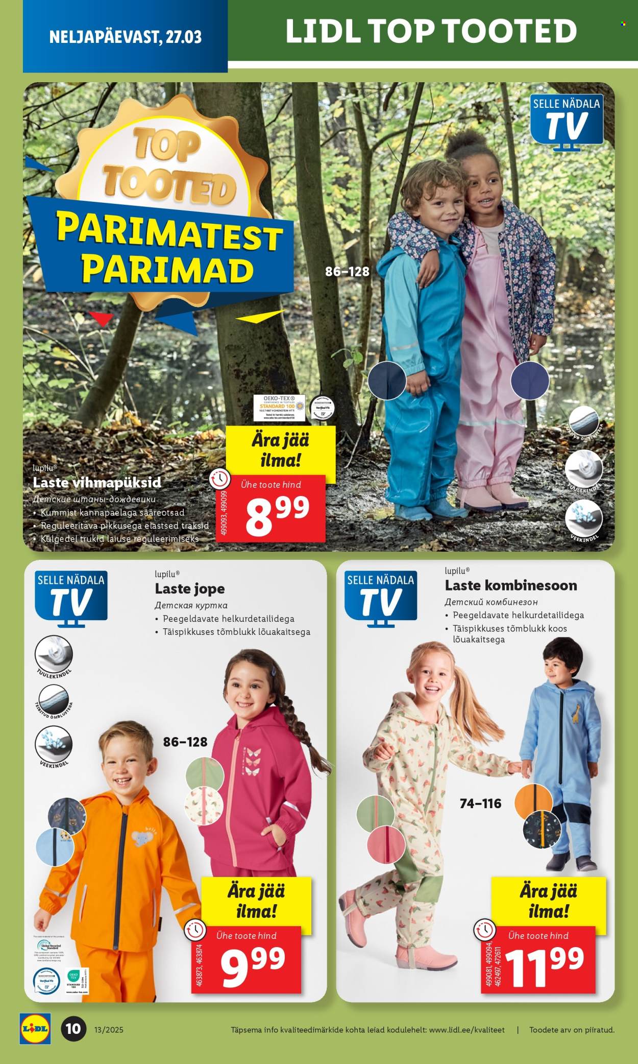 lidl - Lidl kliendileht - Tööstuskaupade pakkumised (24.03 - 30.03.2025) - page: 10